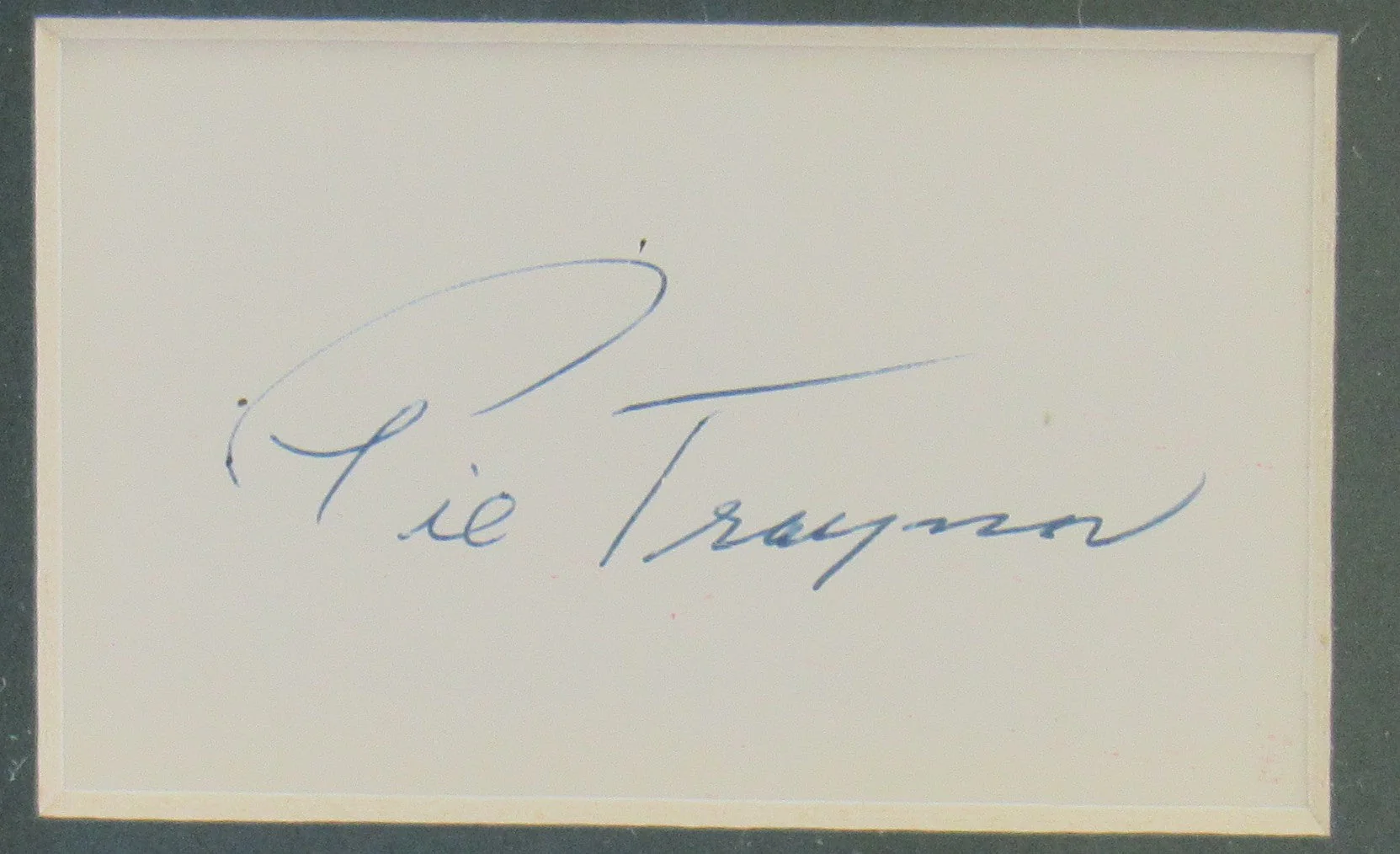 Pie Traynor Signed Framed Cut JSA P92225 - Image 2