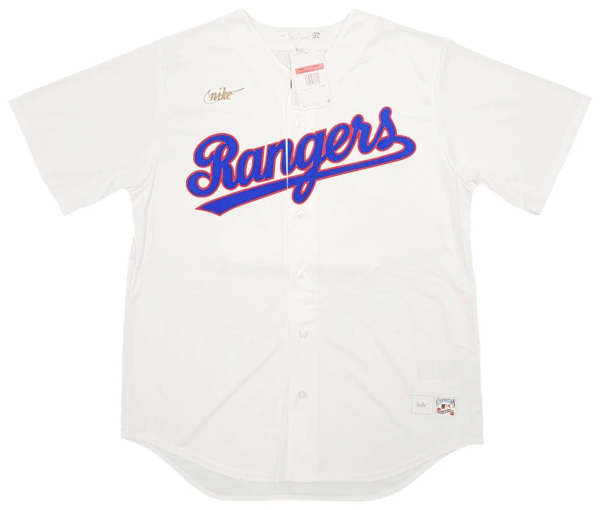 Nolan Ryan Signed Texas Rangers Nike Cooperstown Collection Baseball Jersey BAS - Image 3