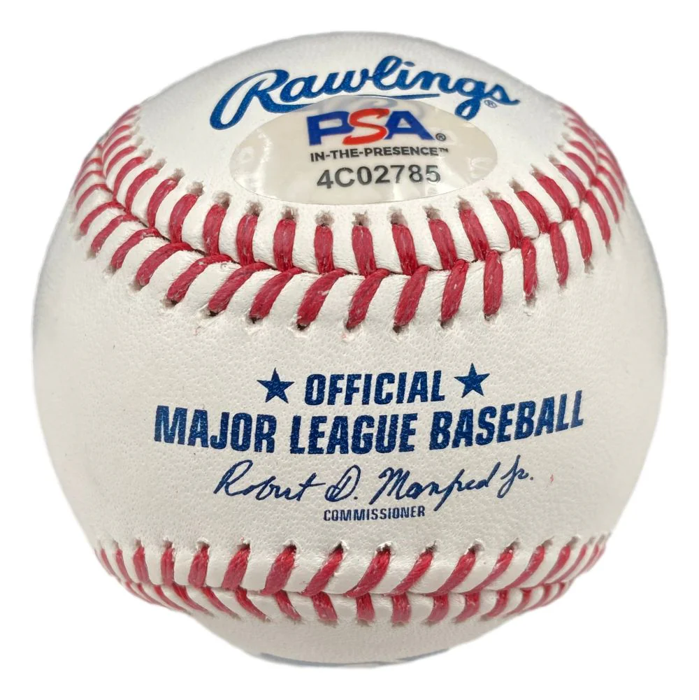 Nolan Ryan Texas Rangers Signed Rawlings Official MLB Baseball 5714 K's PSA/DNA - Image 2