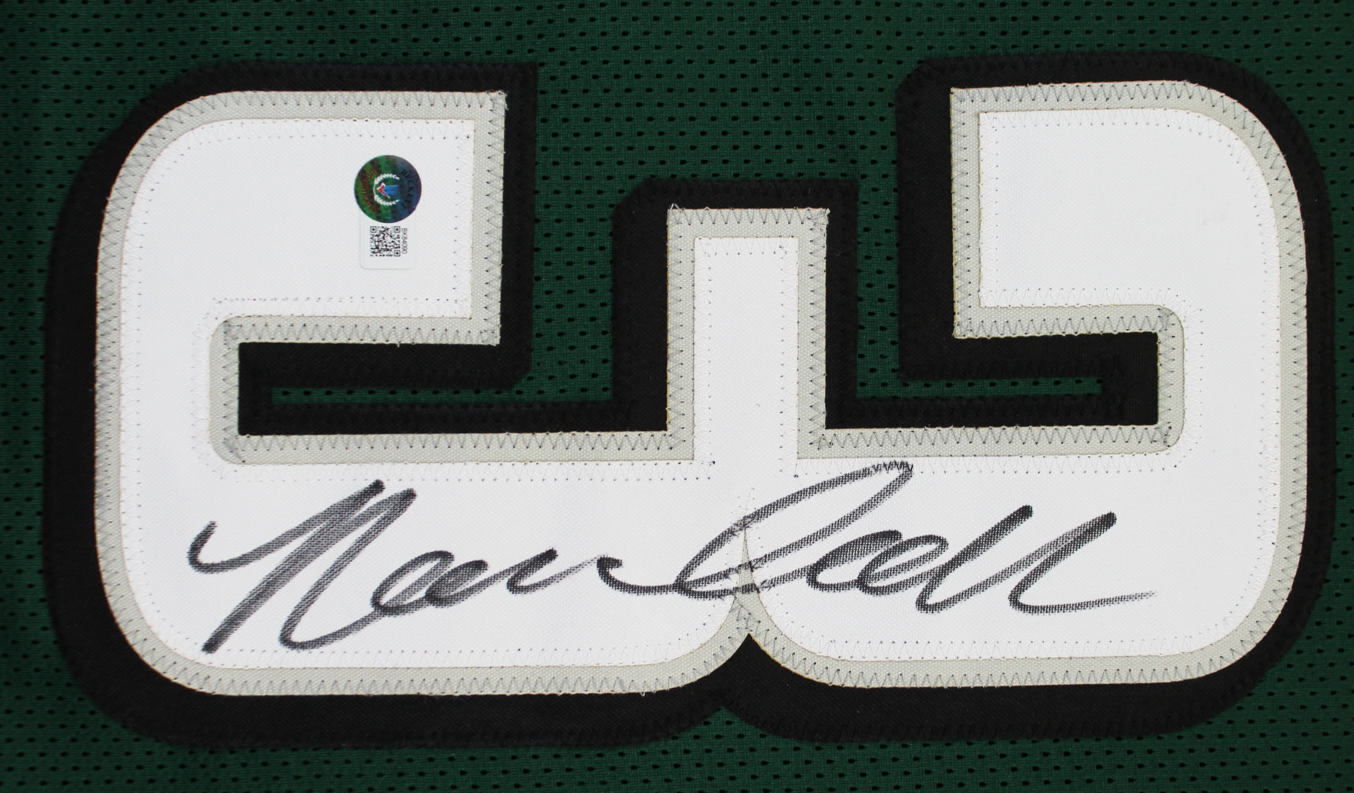 Nolan Smith Authentic Signed Green Pro Style Jersey Autographed BAS Witnessed - Image 3