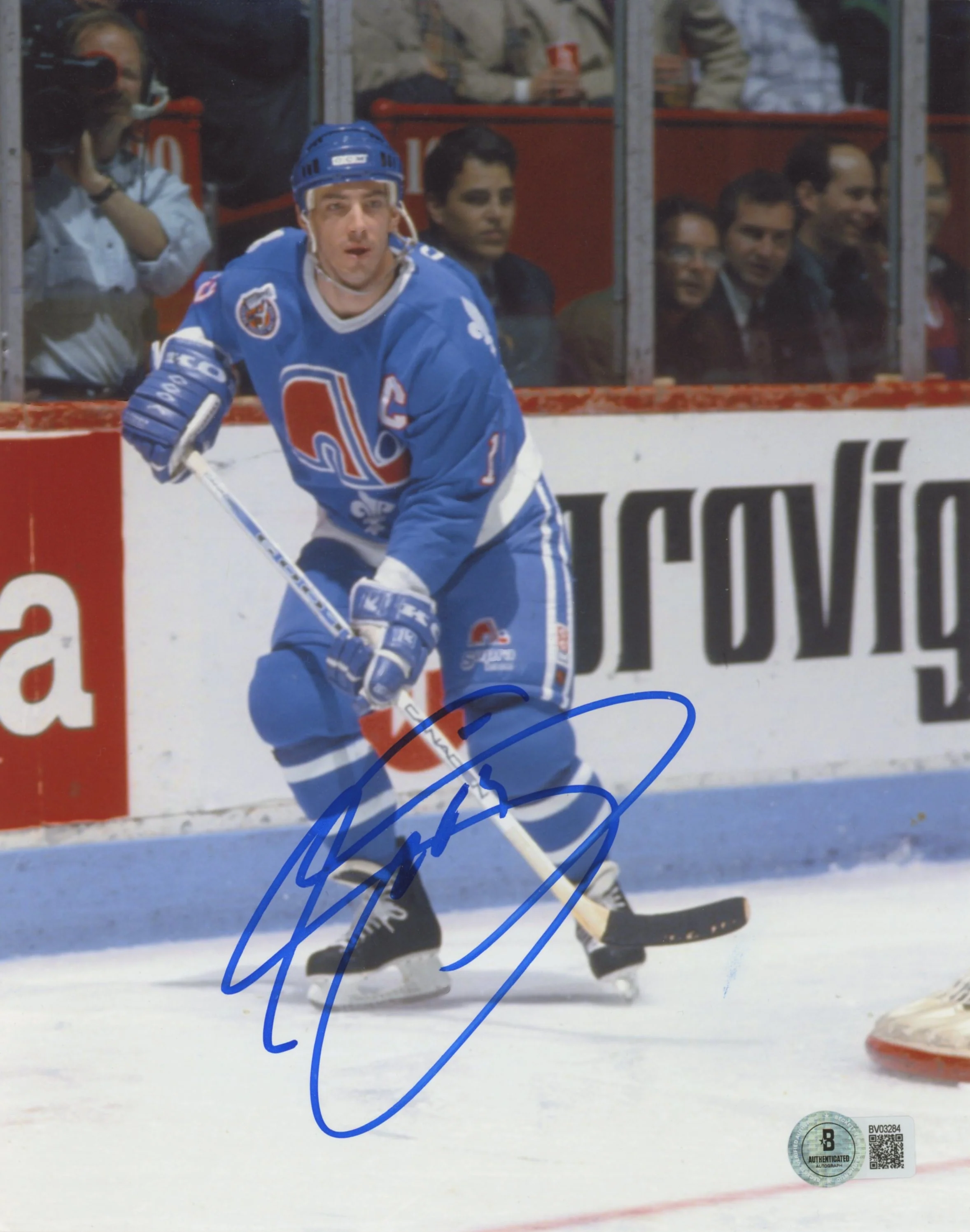 Nordiques Joe Sakic Authentic Signed 8x10 Vertical Photo BAS #BV03284