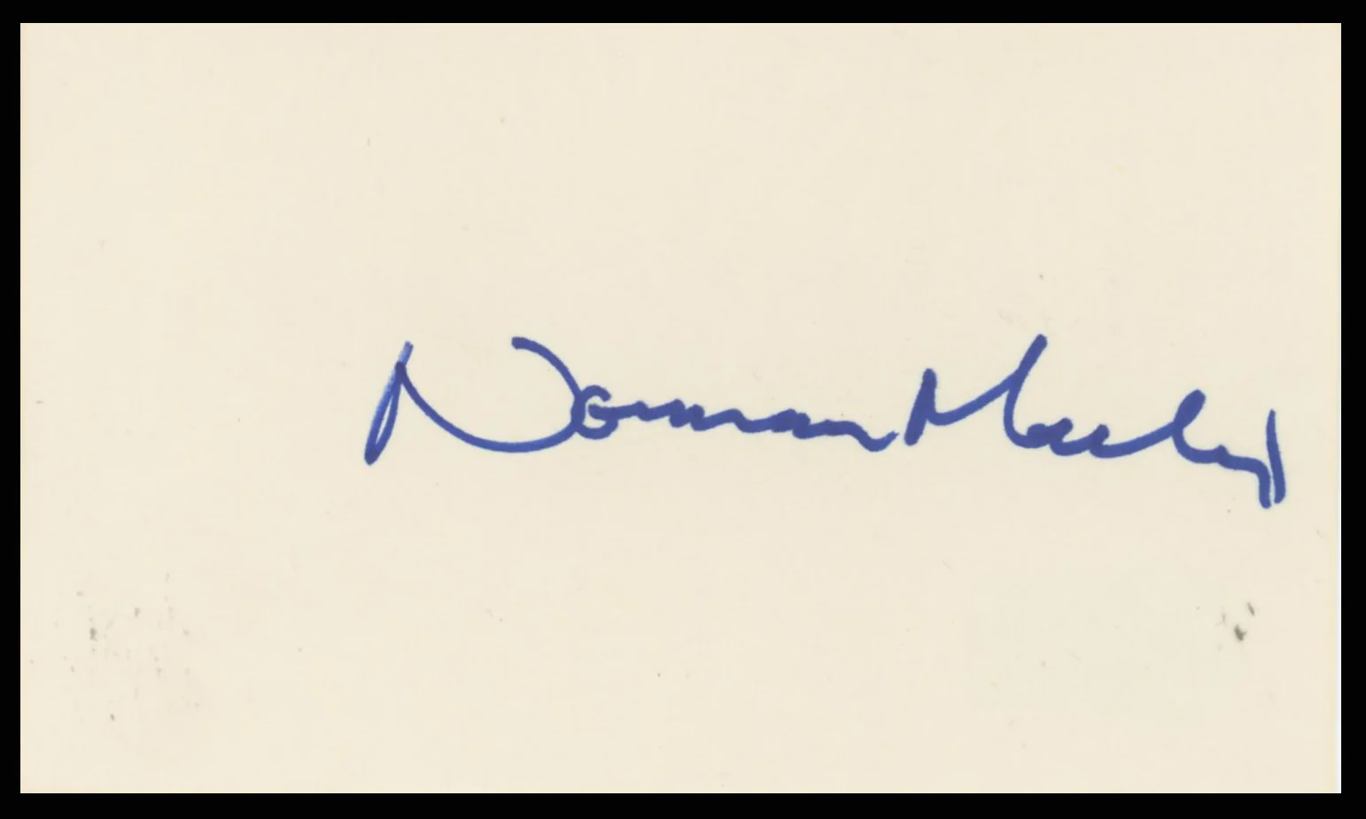 Norman Mailer Authentic Signed 3x5 Index Card Autographed BAS #BR26808 - Image 2