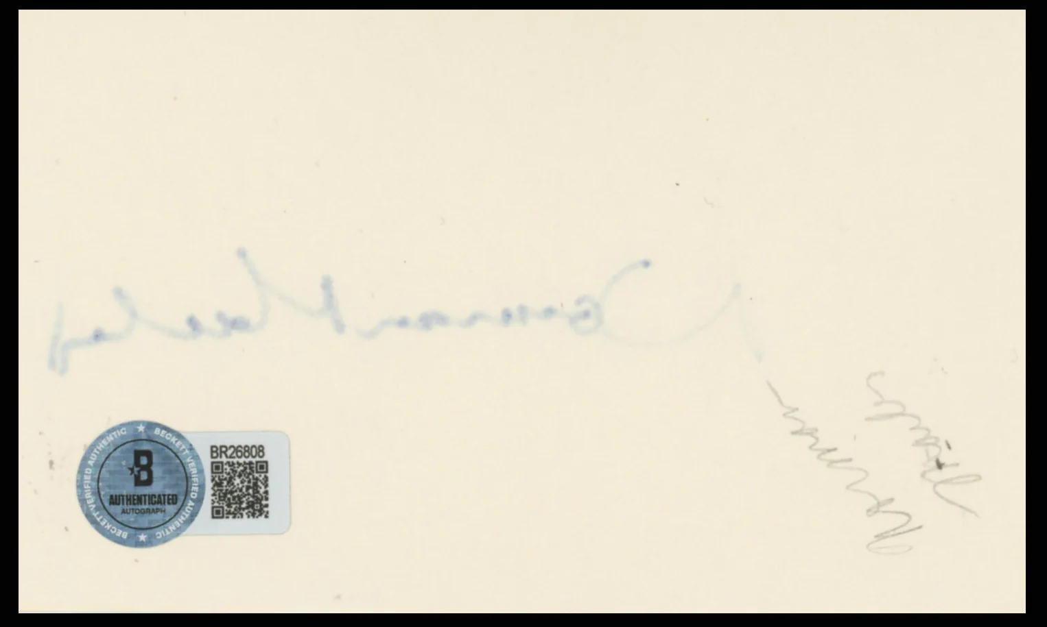 Norman Mailer Authentic Signed 3x5 Index Card Autographed BAS #BR26808 - Image 3