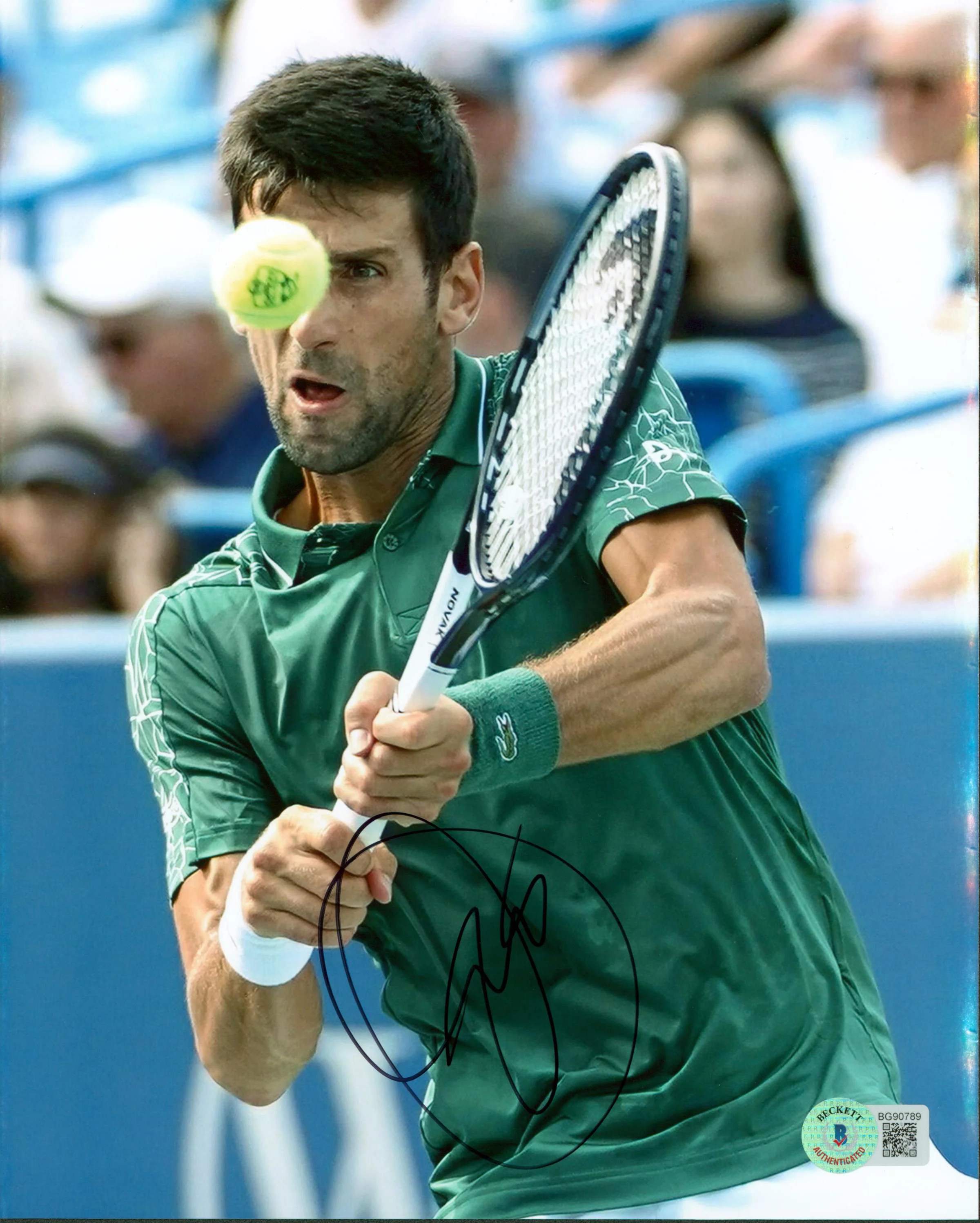 Novak Djokovic Authentic Signed 8x10 Photo Autographed BAS #BG90789 - Image 2