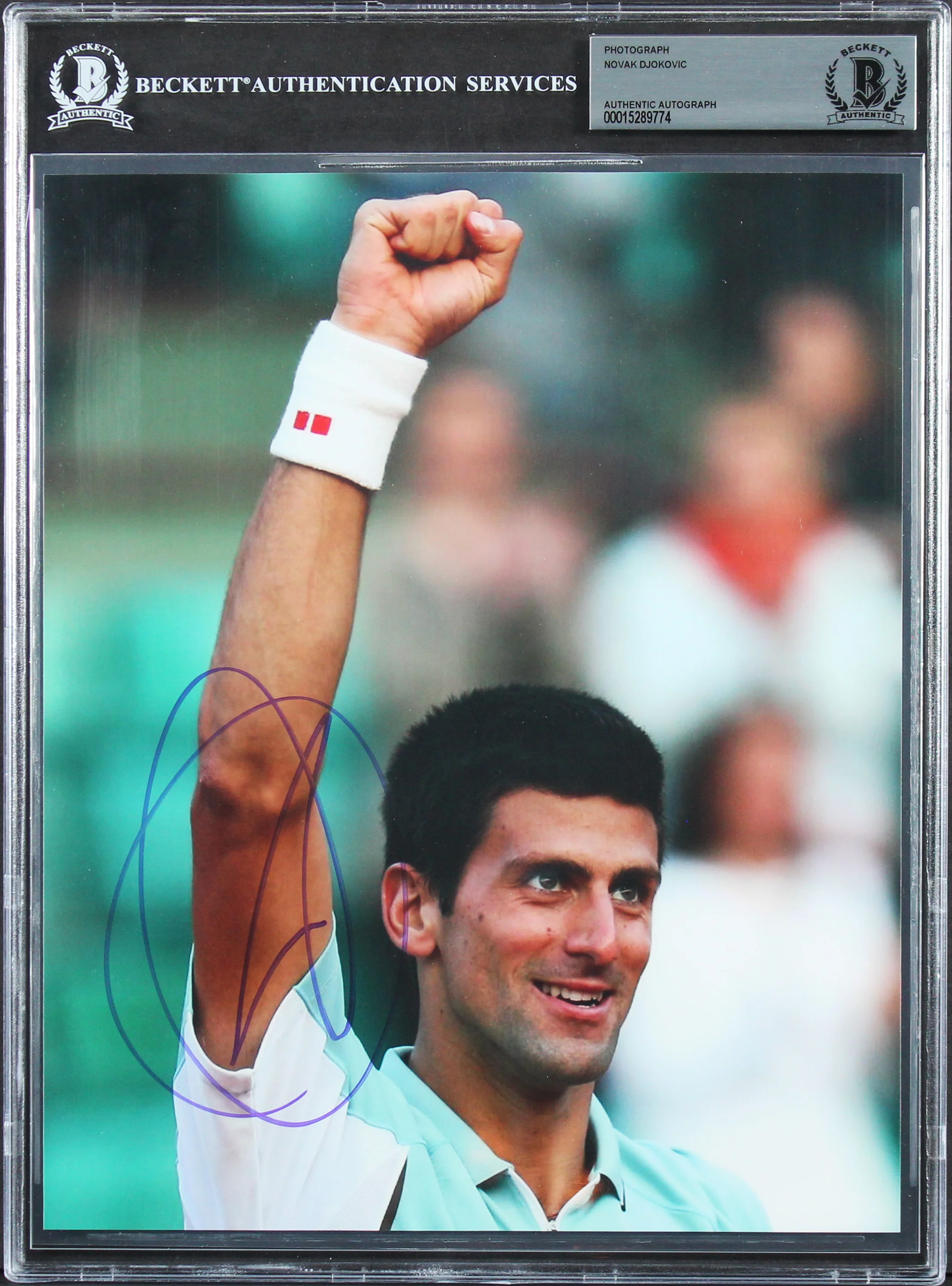 Novak Djokovic Authentic Signed 8x10 Vertical Photo Autographed BAS Slabbed - Image 2