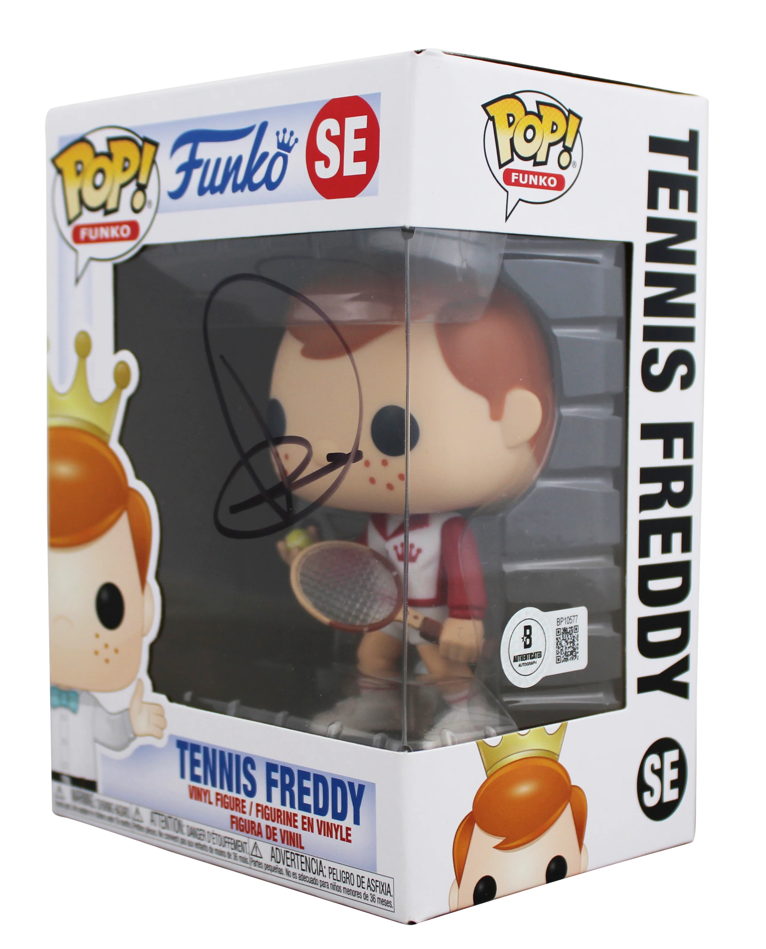 Novak Djokovic Signed Tennis Freddy #SE Funko Pop Vinyl Figure BAS #BP10577 - Image 3