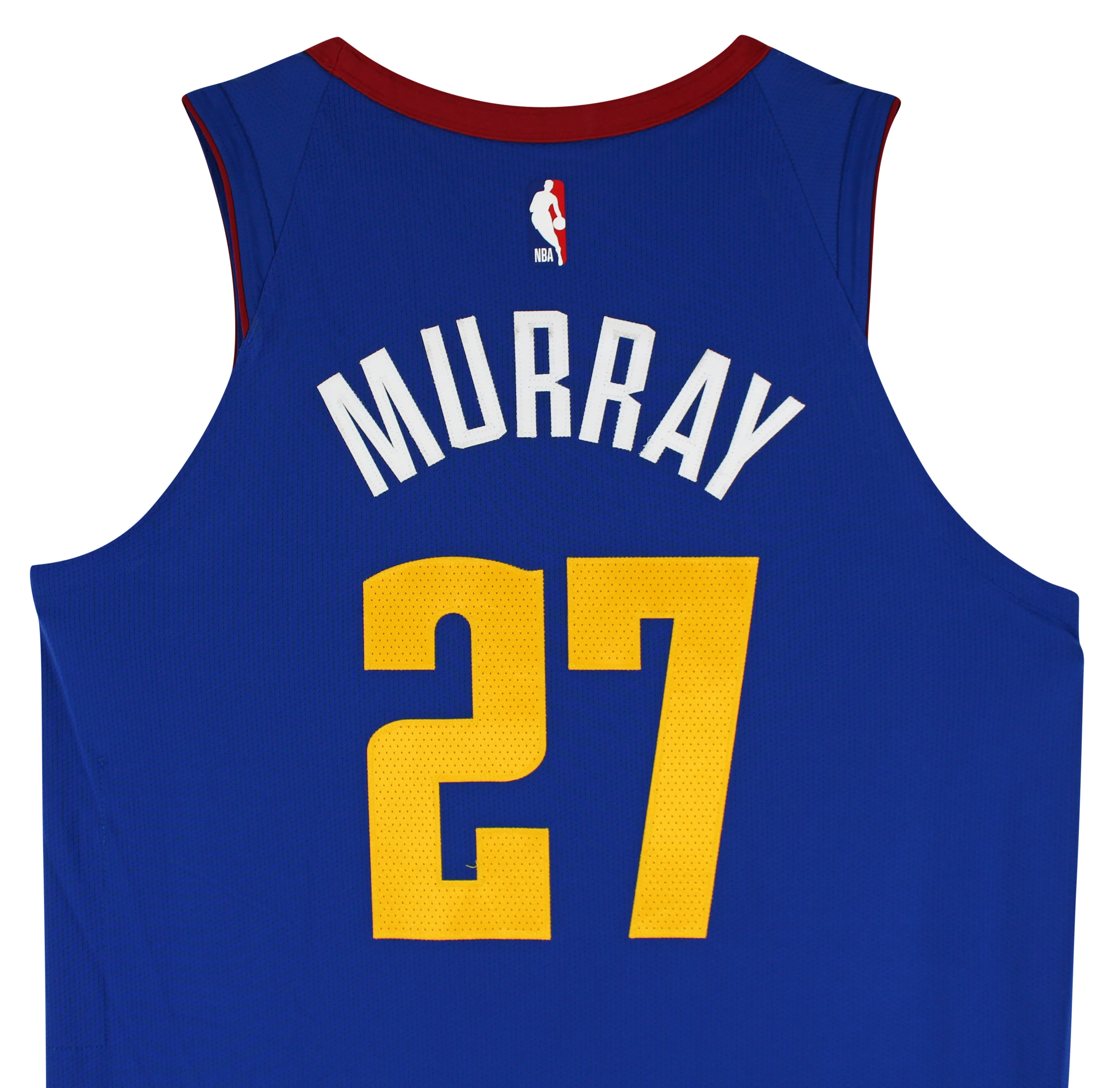 Nuggets Jamal Murray November 9, 2018 Game Used Blue Nike Jersey - Image 5