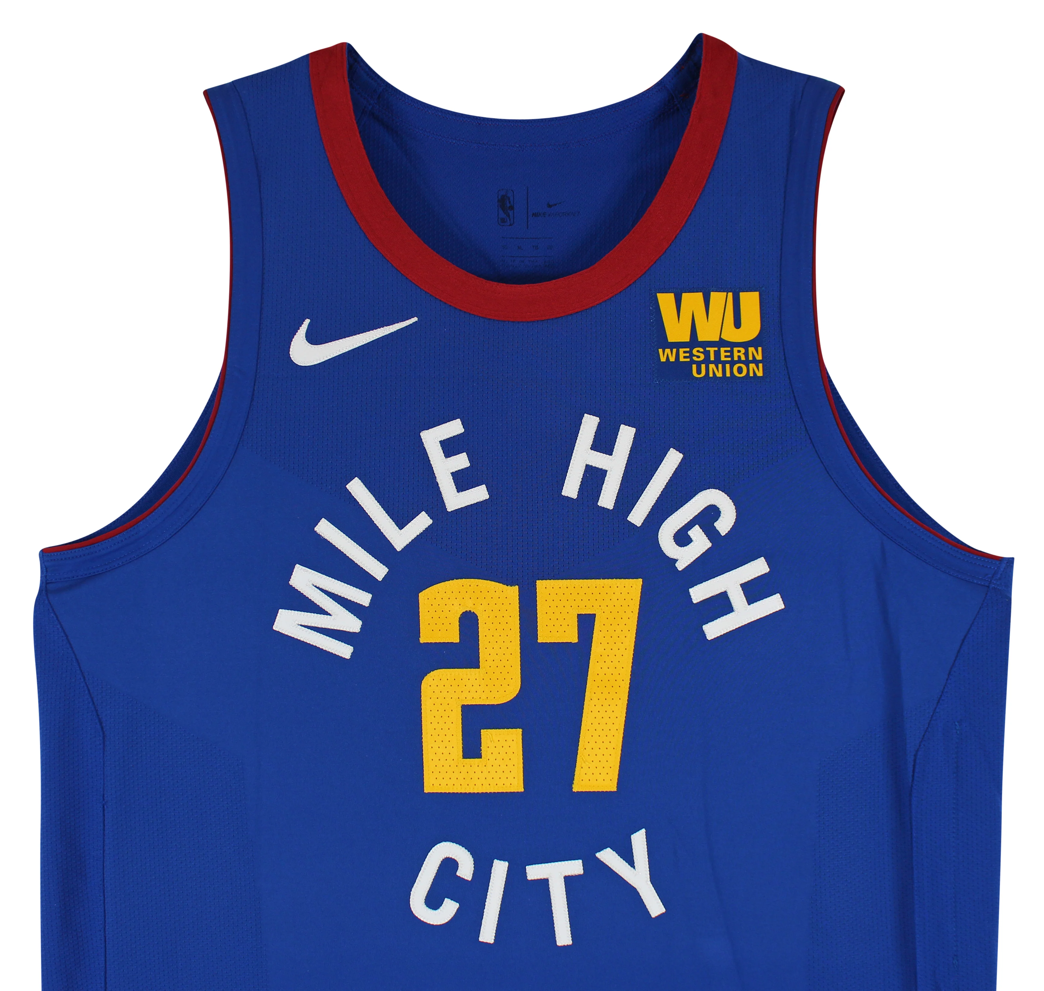 Nuggets Jamal Murray November 9, 2018 Game Used Blue Nike Jersey - Image 7