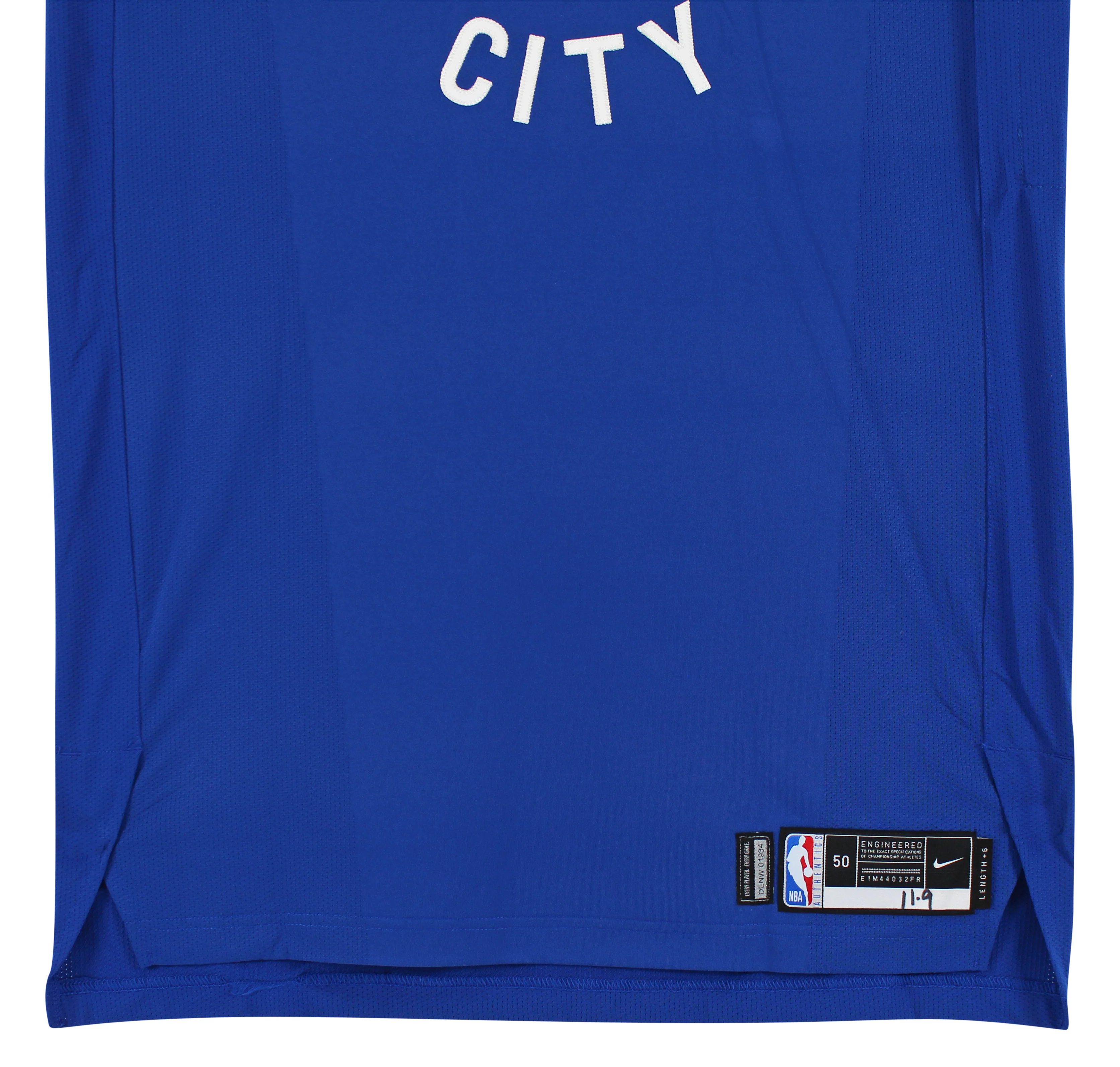 Nuggets Jamal Murray November 9, 2018 Game Used Blue Nike Jersey - Image 8