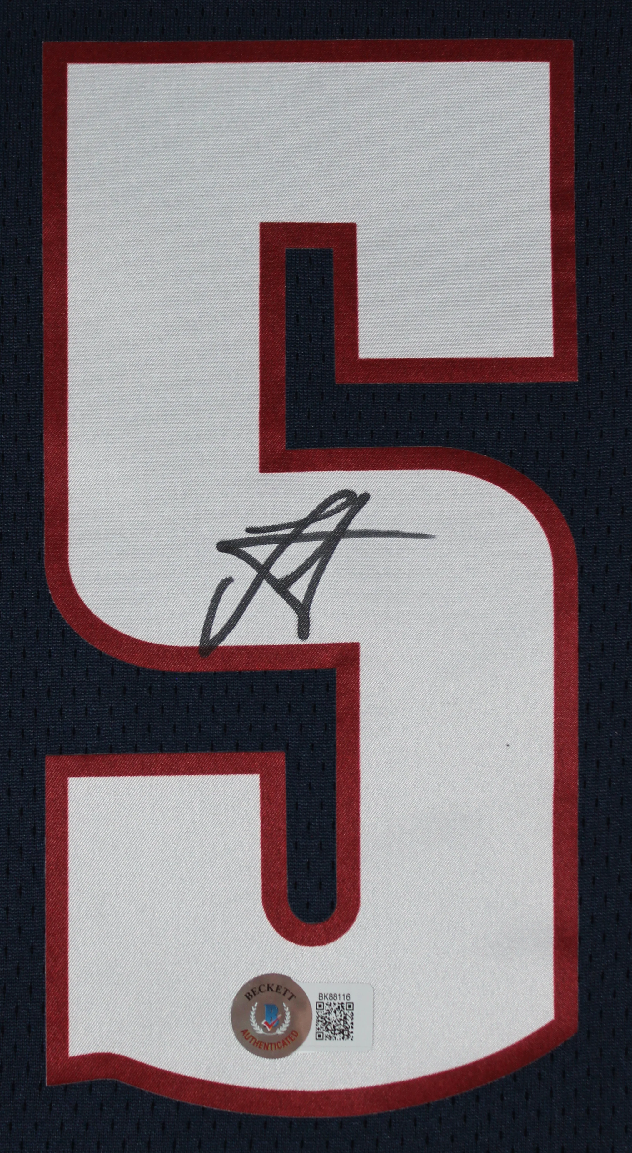 Nuggets Nikola Jokic Authentic Signed Navy Blue Nike Swingman Jersey BAS 1 - Image 3