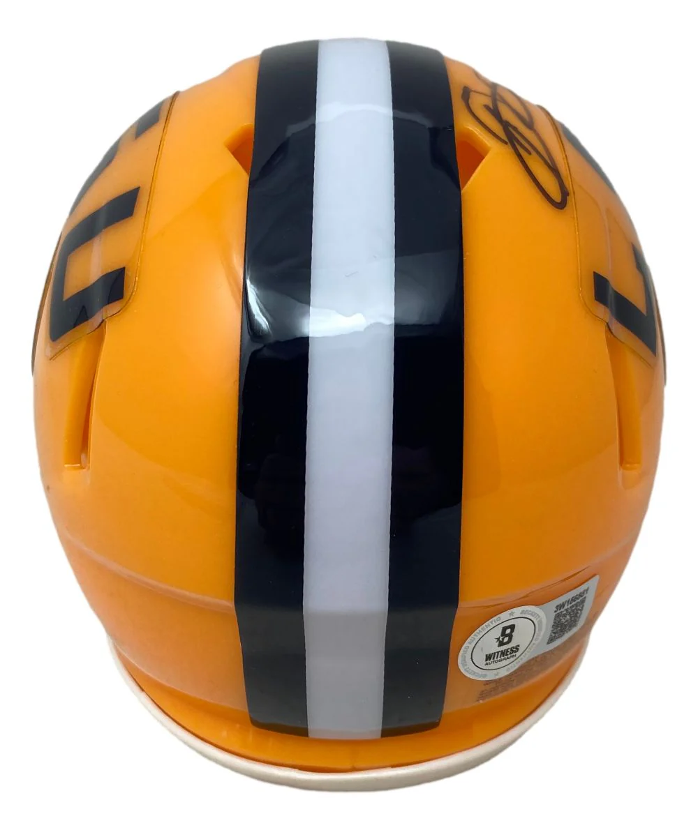 Odell Beckham Jr Signed LSU Tigers Mini Speed Helmet BAS - Image 2