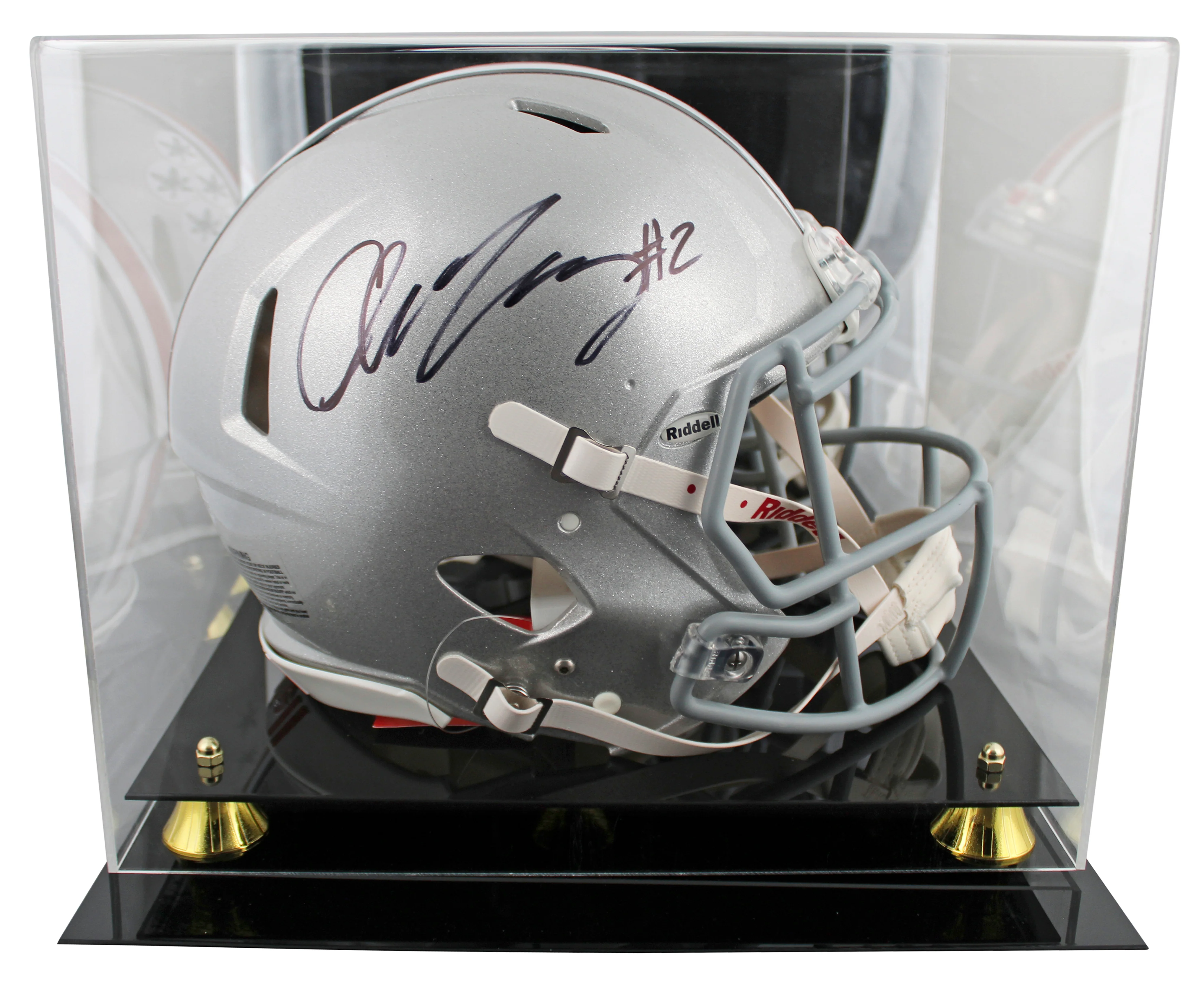 Ohio State Chase Young Signed Full Size Speed Proline Helmet W/ Case Fanatics - Image 2