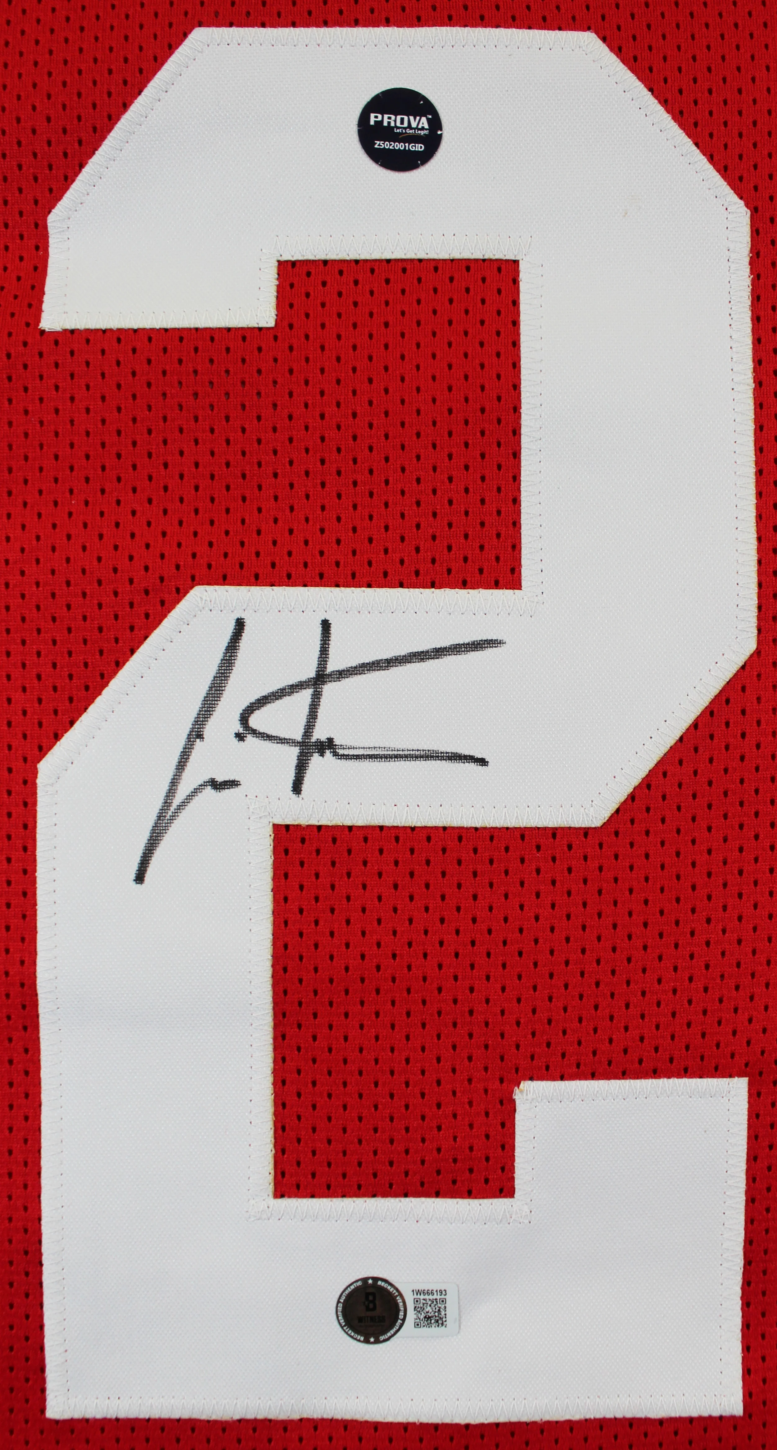 Ohio State Cris Carter Authentic Signed Red Pro Style Jersey BAS Witnessed - Image 3