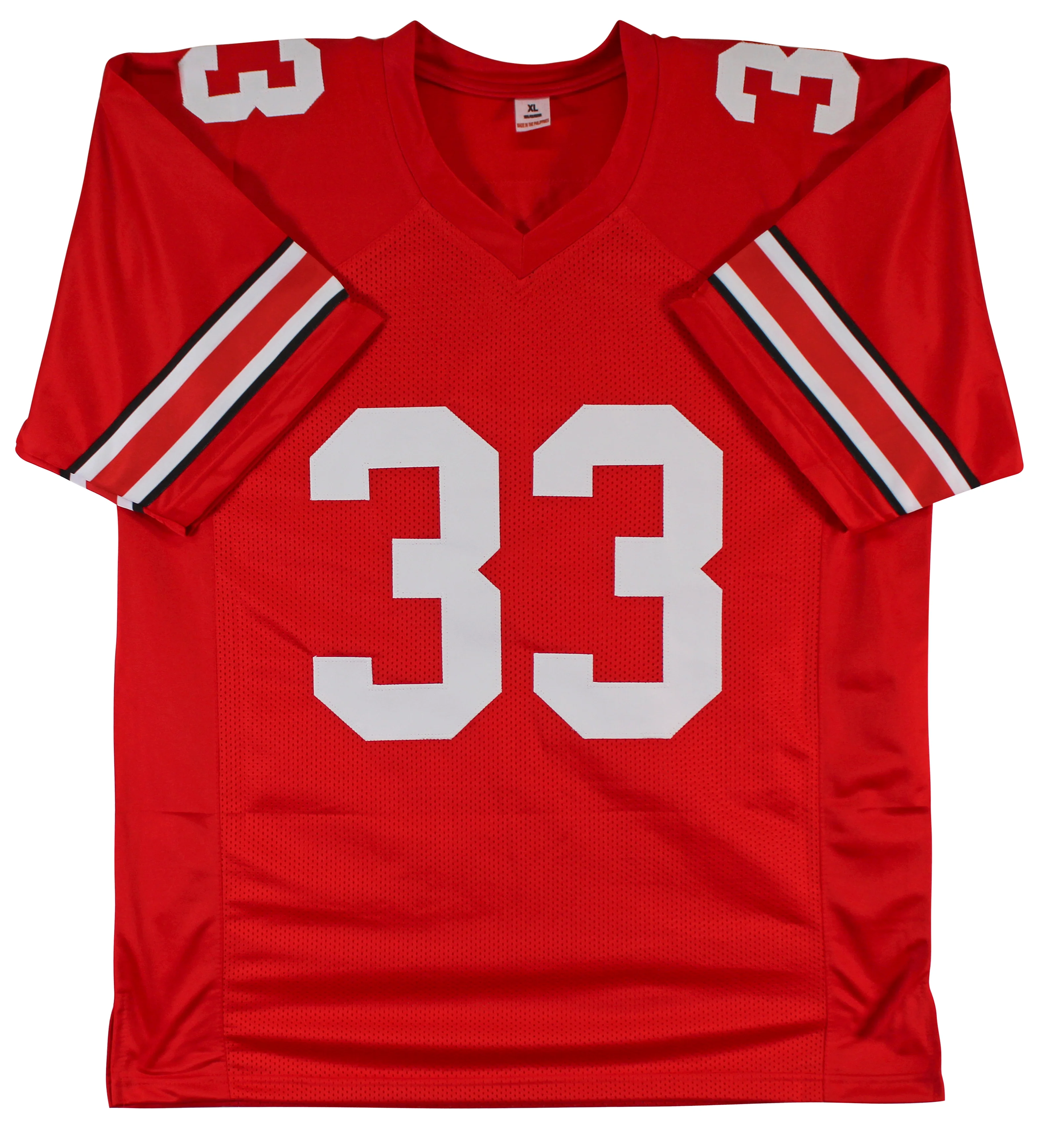Ohio State Jack Sawyer Authentic Signed Red Pro Style Jersey BAS Witnessed - Image 4