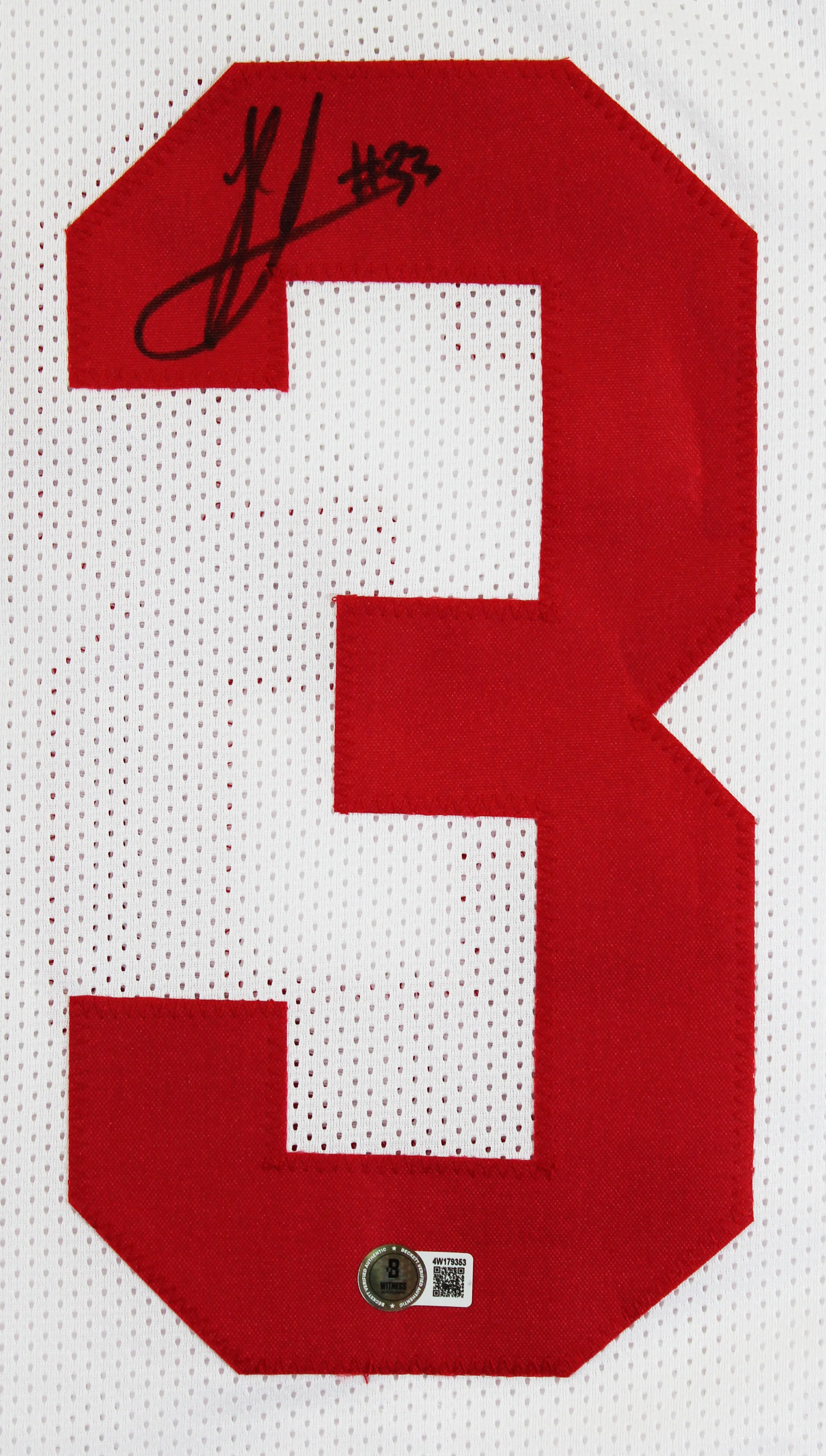 Ohio State Jack Sawyer Authentic Signed White Pro Style Jersey BAS Witnessed - Image 3