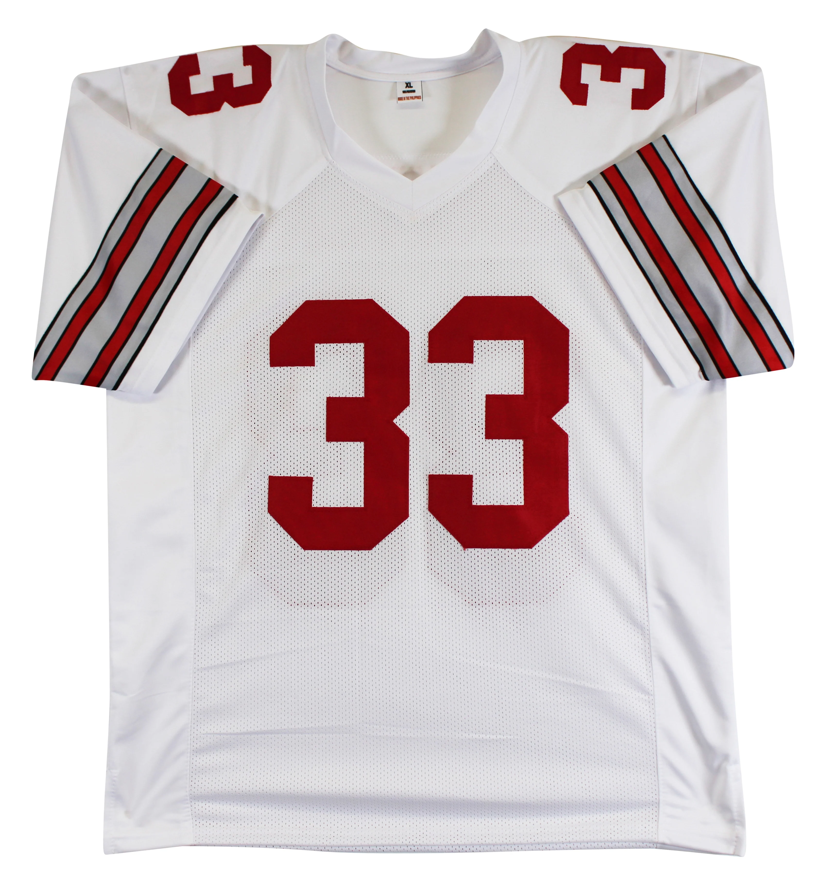 Ohio State Jack Sawyer Authentic Signed White Pro Style Jersey BAS Witnessed - Image 4