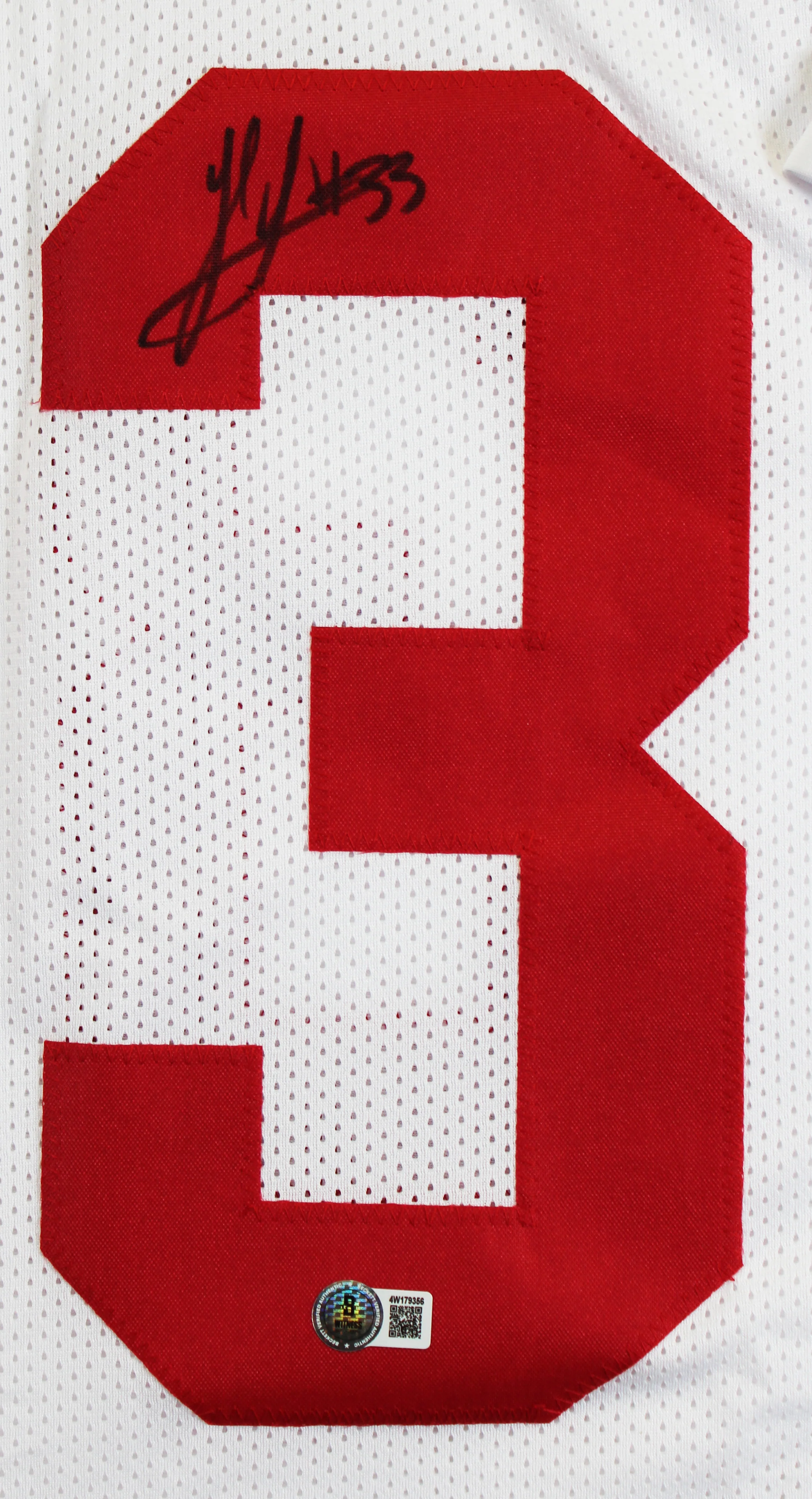 Ohio State Jack Sawyer Signed White Pro Style Framed Jersey BAS Witnessed - Image 3