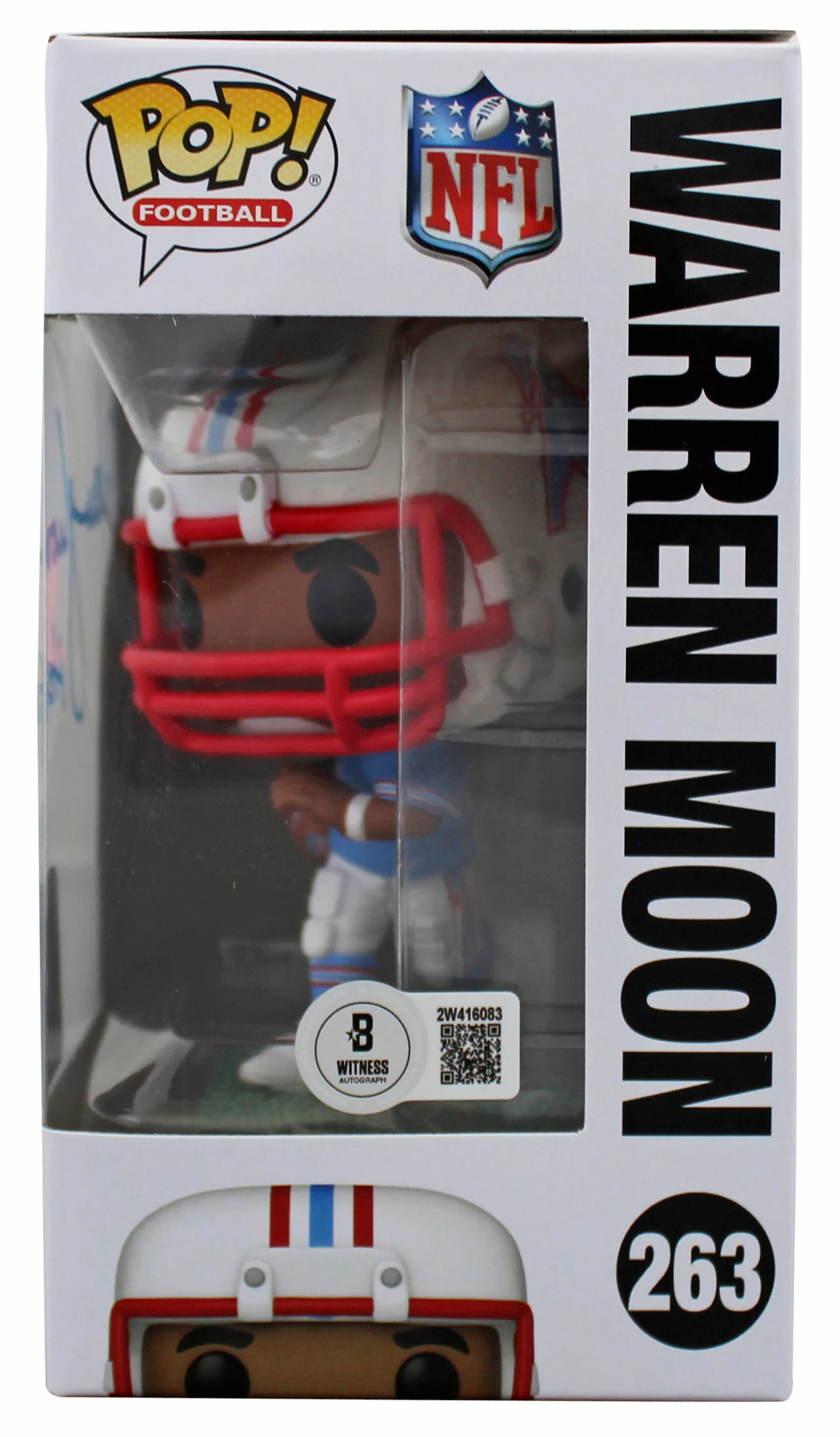 Oilers Warren Moon "HOF 06" Signed #263 Funko Pop Vinyl Figure BAS Witnessed - Image 4