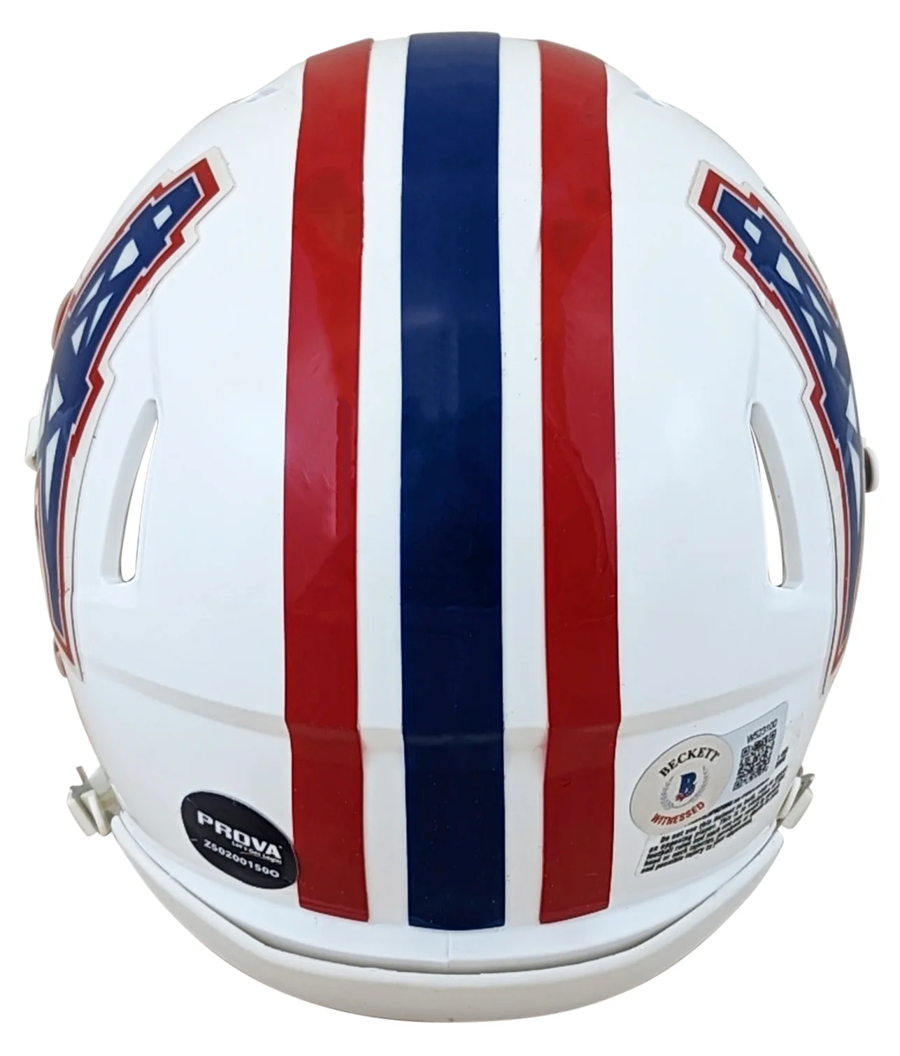 Oilers Warren Moon "HOF 06" Signed 81-98 TB Speed Mini Helmet BAS Witnessed - Image 3