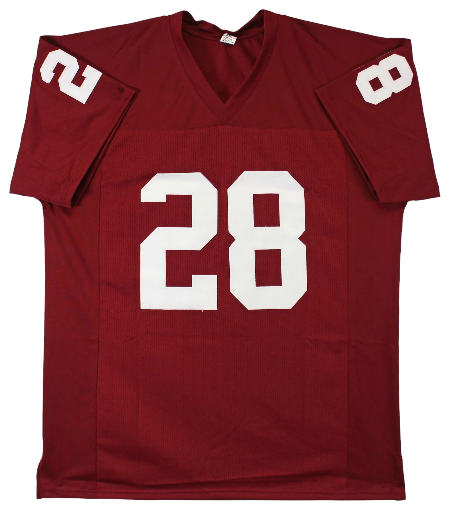Oklahoma Adrian Peterson Authentic Signed Maroon Pro Style Jersey BAS Witness 2 - Image 4