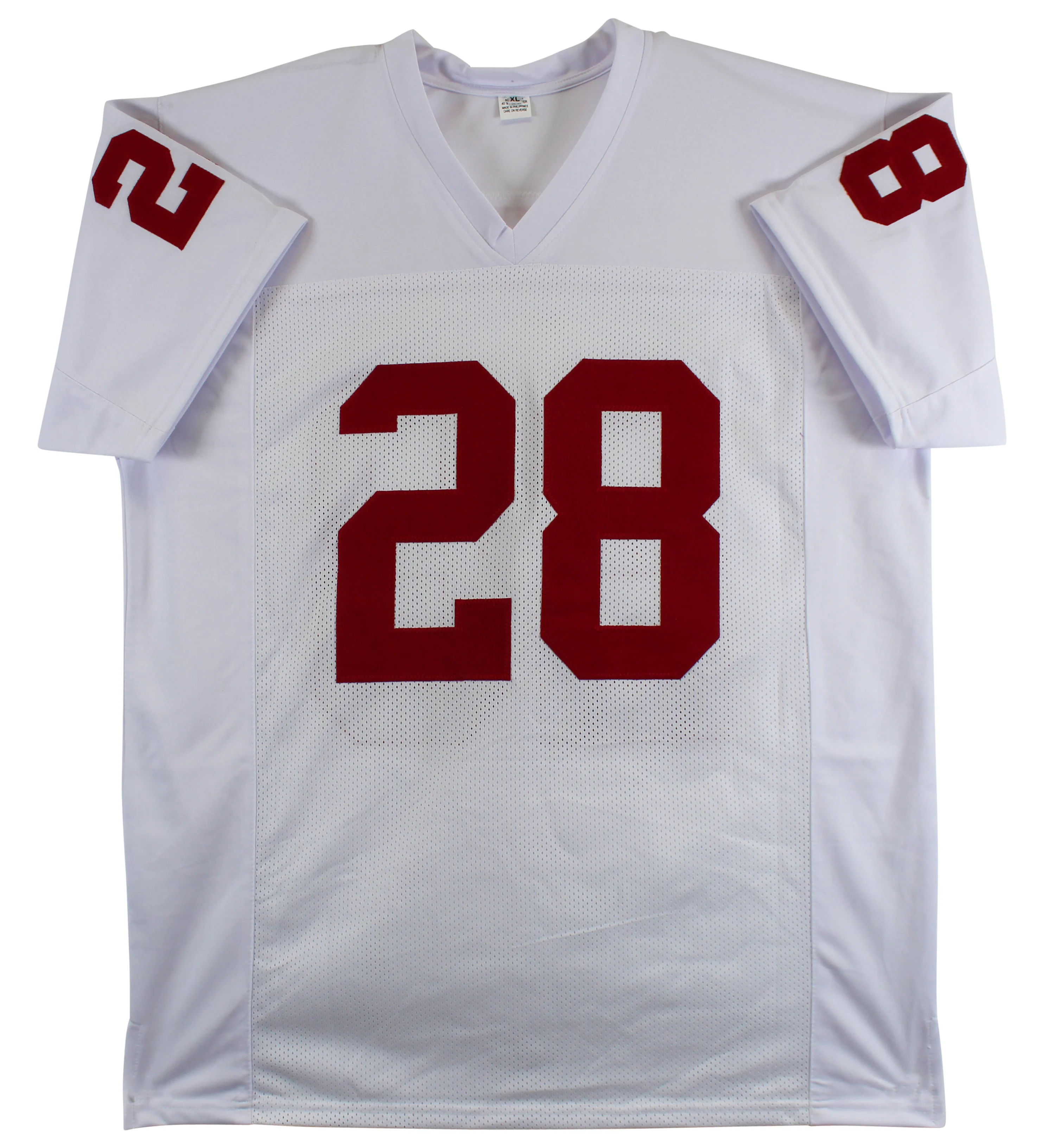 Oklahoma Adrian Peterson Authentic Signed White Pro Style Jersey BAS Witnessed - Image 4