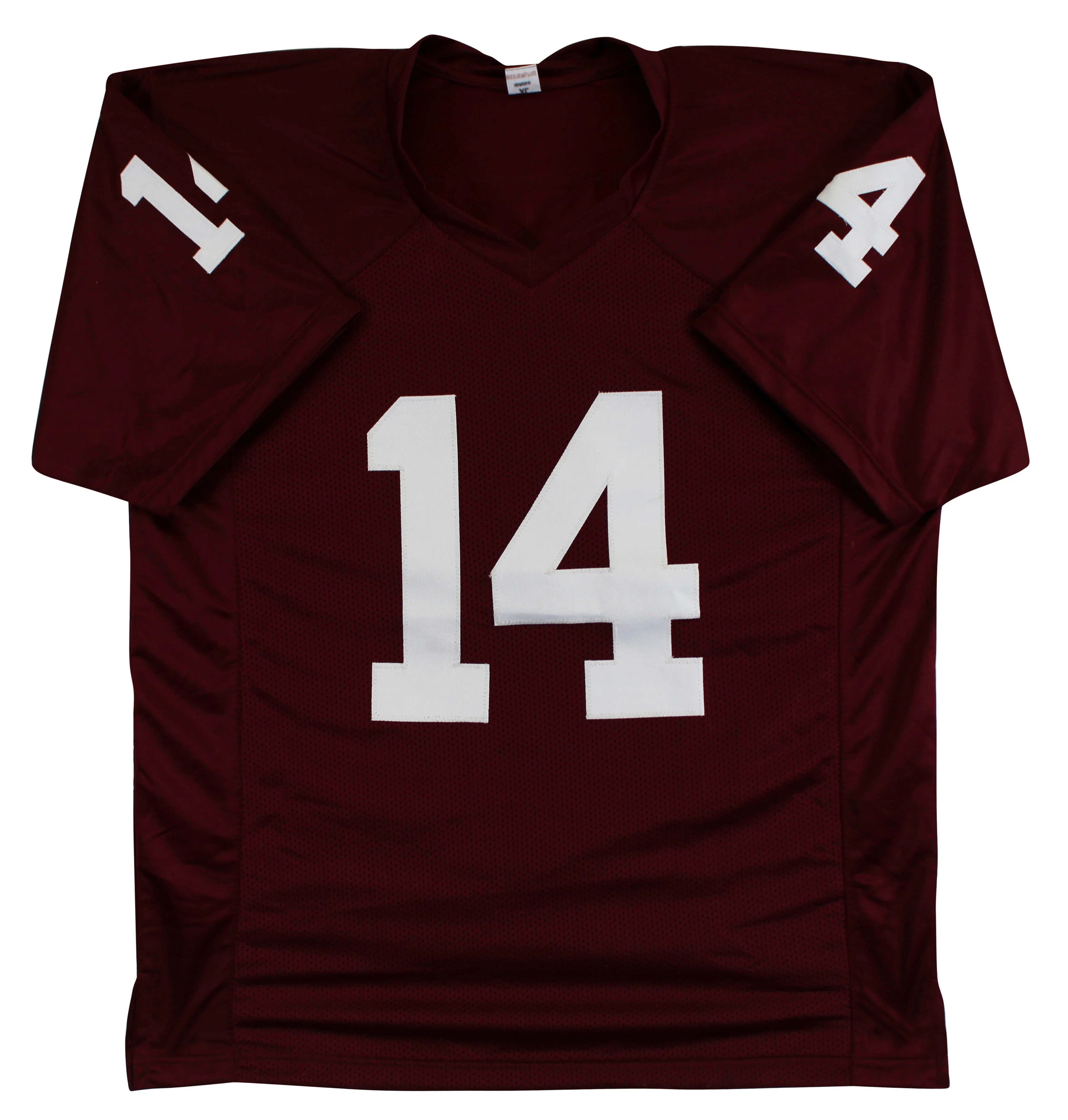 Oklahoma Sam Bradford "2008 Heisman" Signed Maroon Pro Style Jersey BAS Witness - Image 4