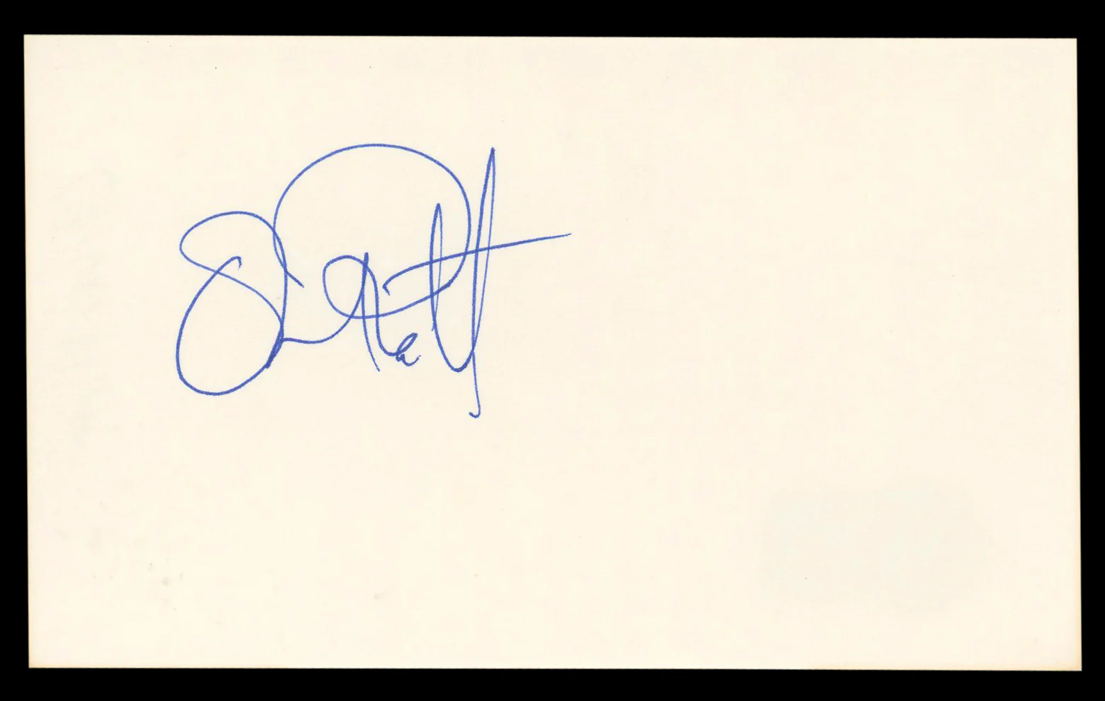 Oliver Platt The Three Musketeers Authentic Signed 3x5 Index Card BAS #BL98859
