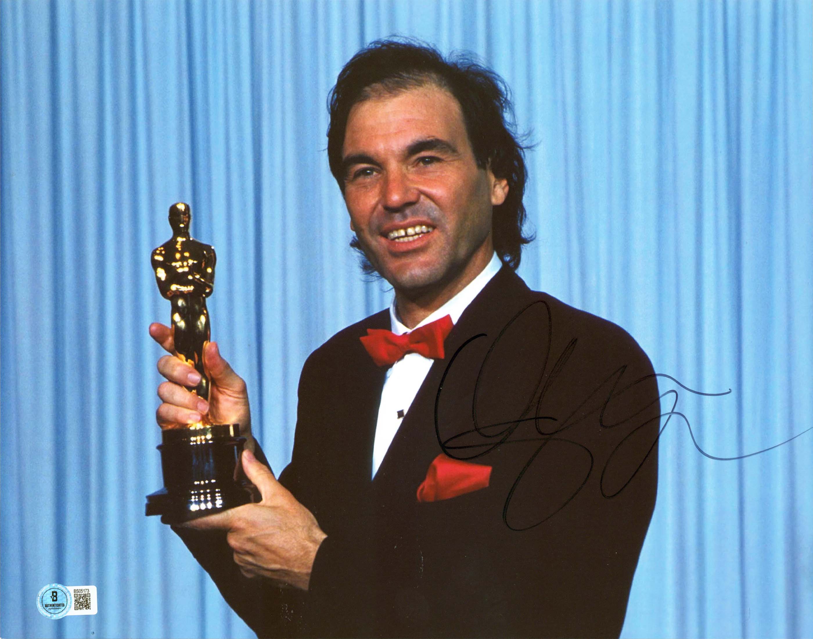 Oliver Stone Wall Street Authentic Signed 11x14 Horizontal Photo BAS #BS05173 - Image 2