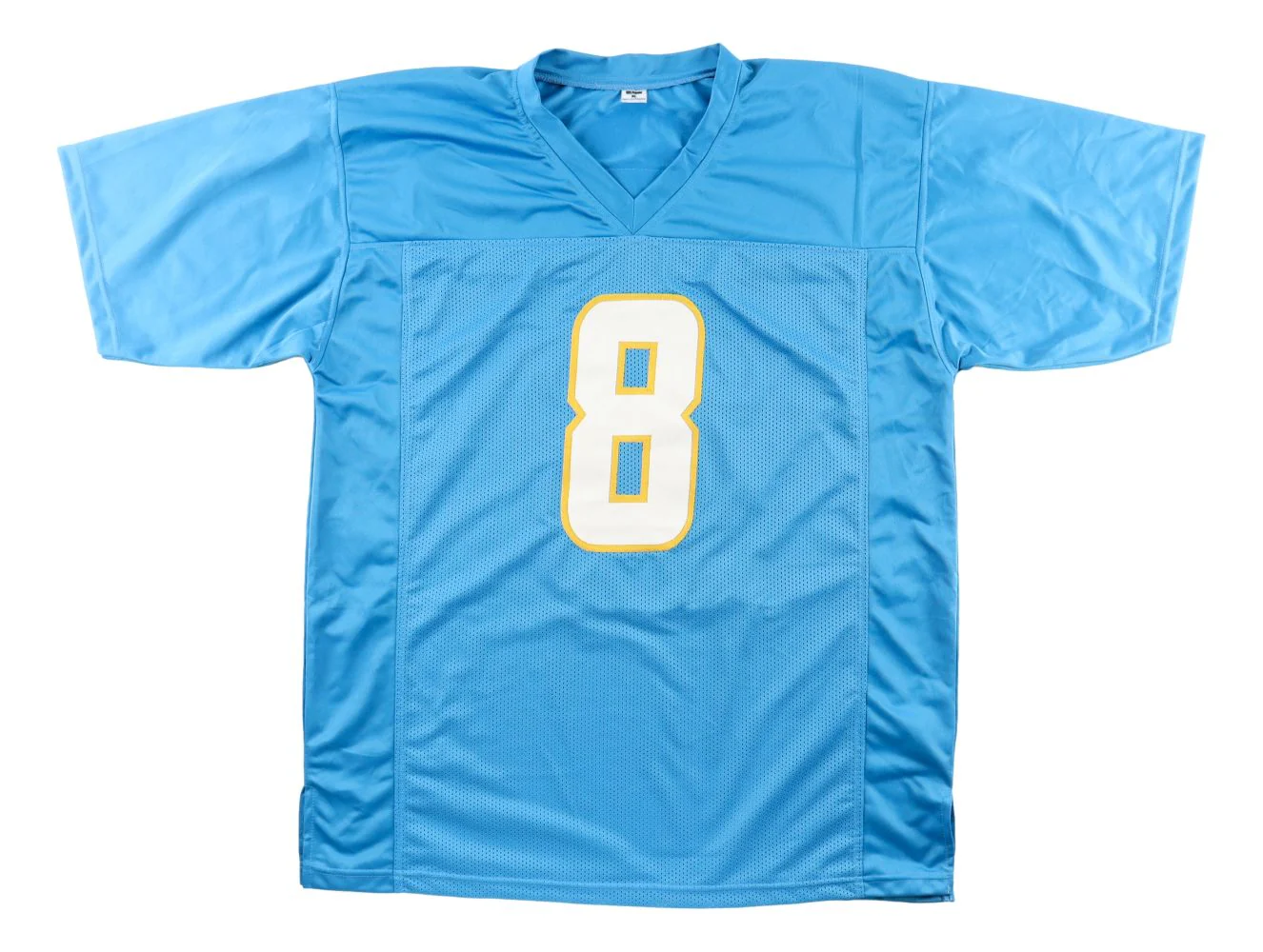Omarion Hampton Los Angeles Signed Powder Blue Jersey BAS - Image 3