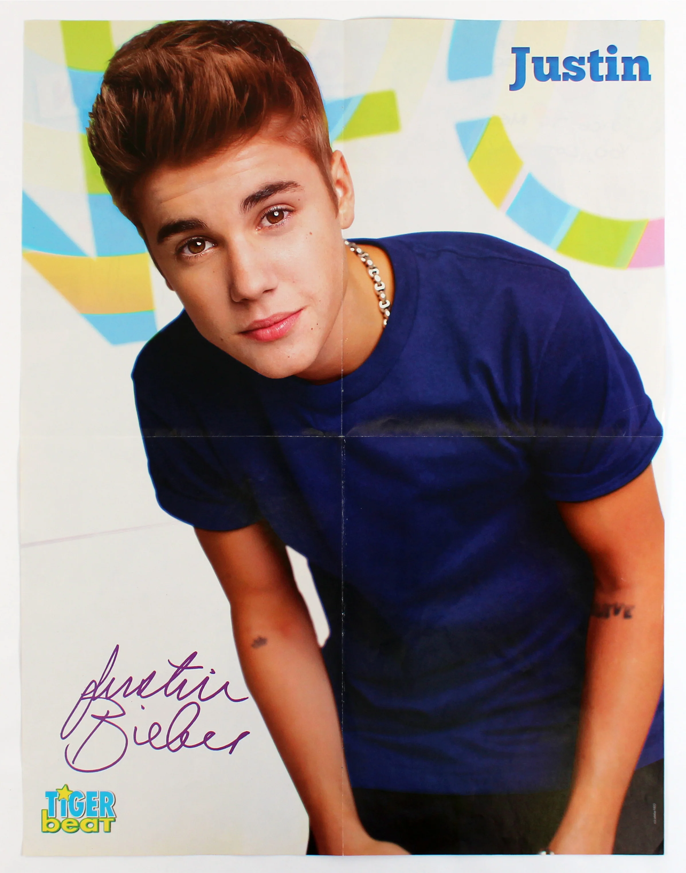 One Direction Harry Styles & Niall Horan Signed 16x20.5 Tiger Beat Poster BAS - Image 7