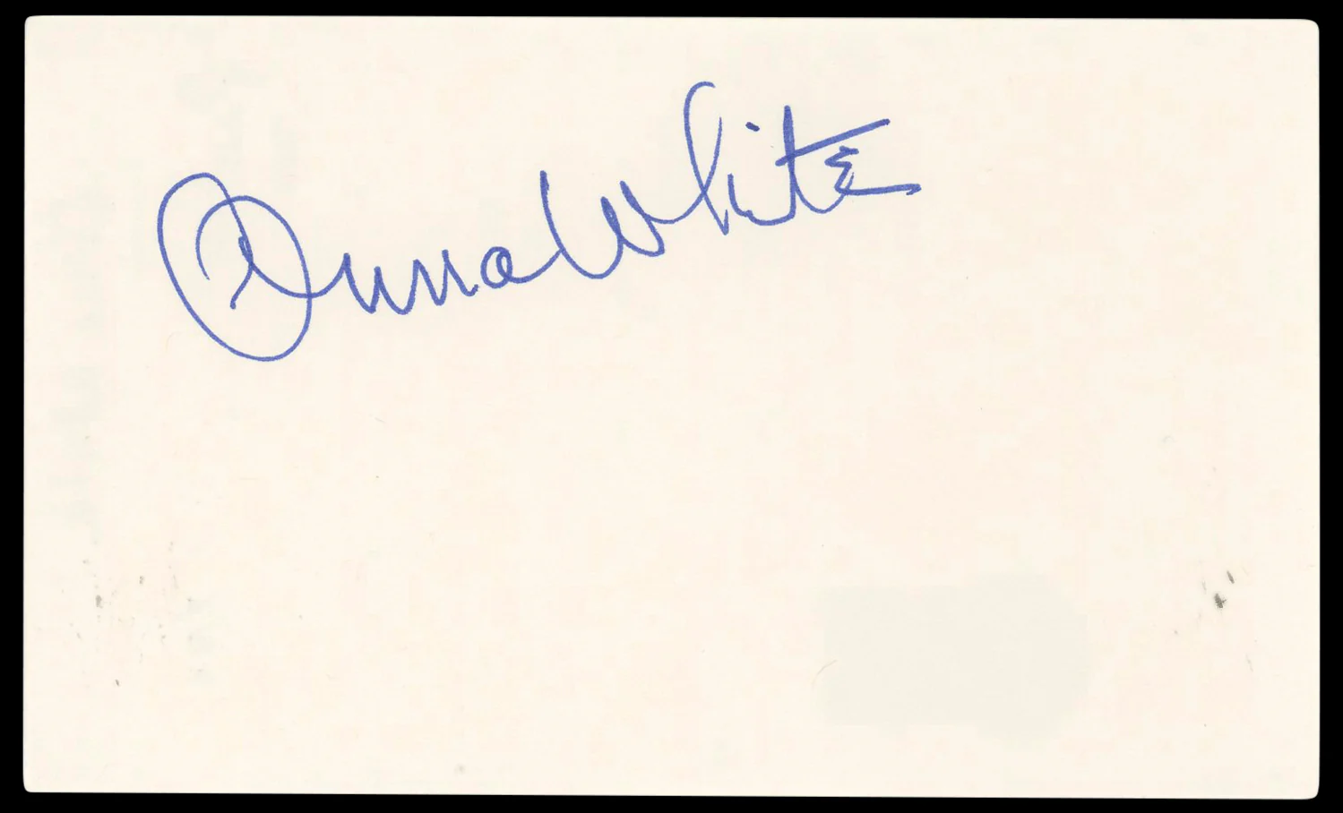 Onna White Oliver! Authentic Signed 3x5 Index Card Autographed BAS #BP50654 - Image 2