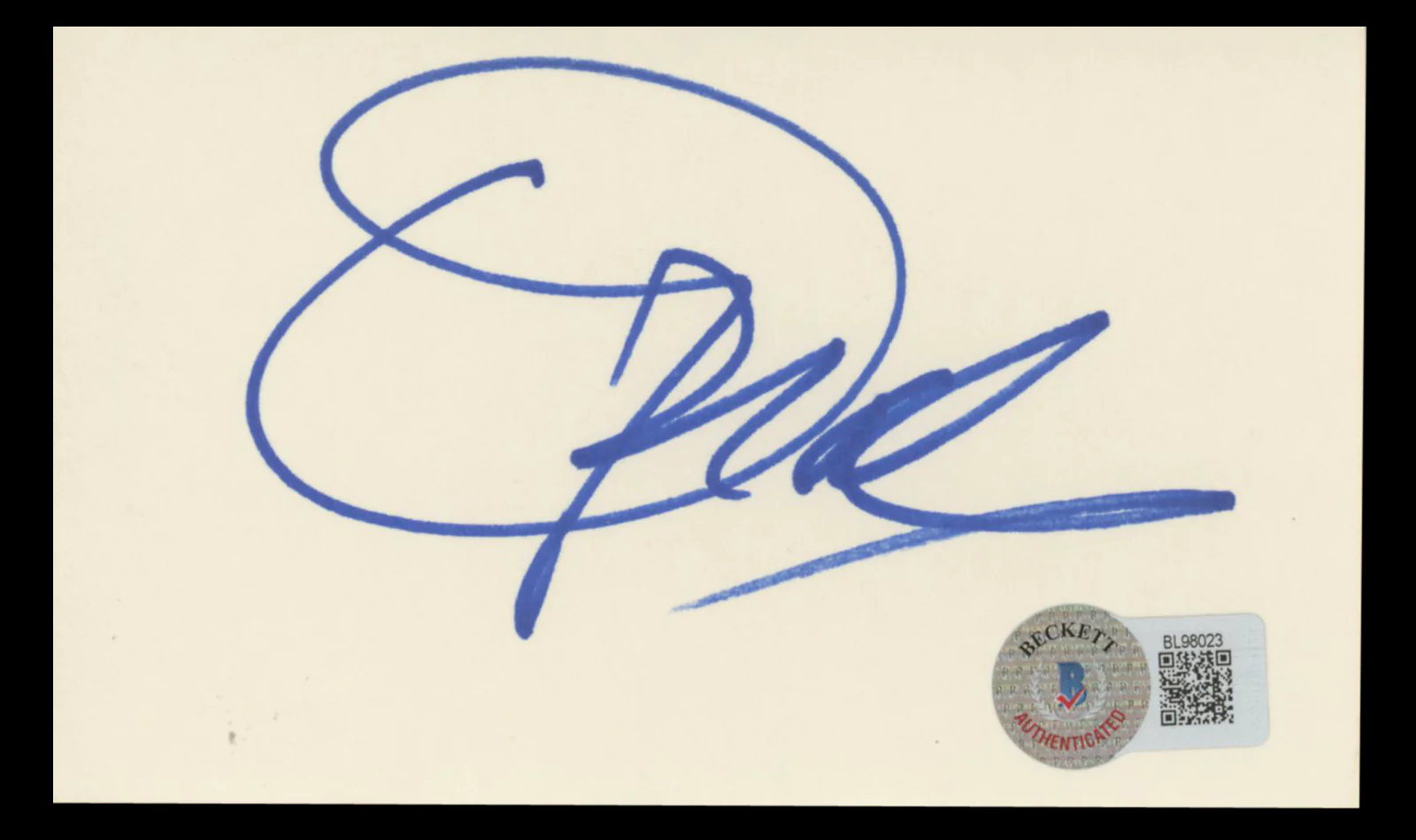 Oprah Winfrey The Oprah Winfrey Show Signed 3x5 Index Card BAS #BL98023 - Image 2