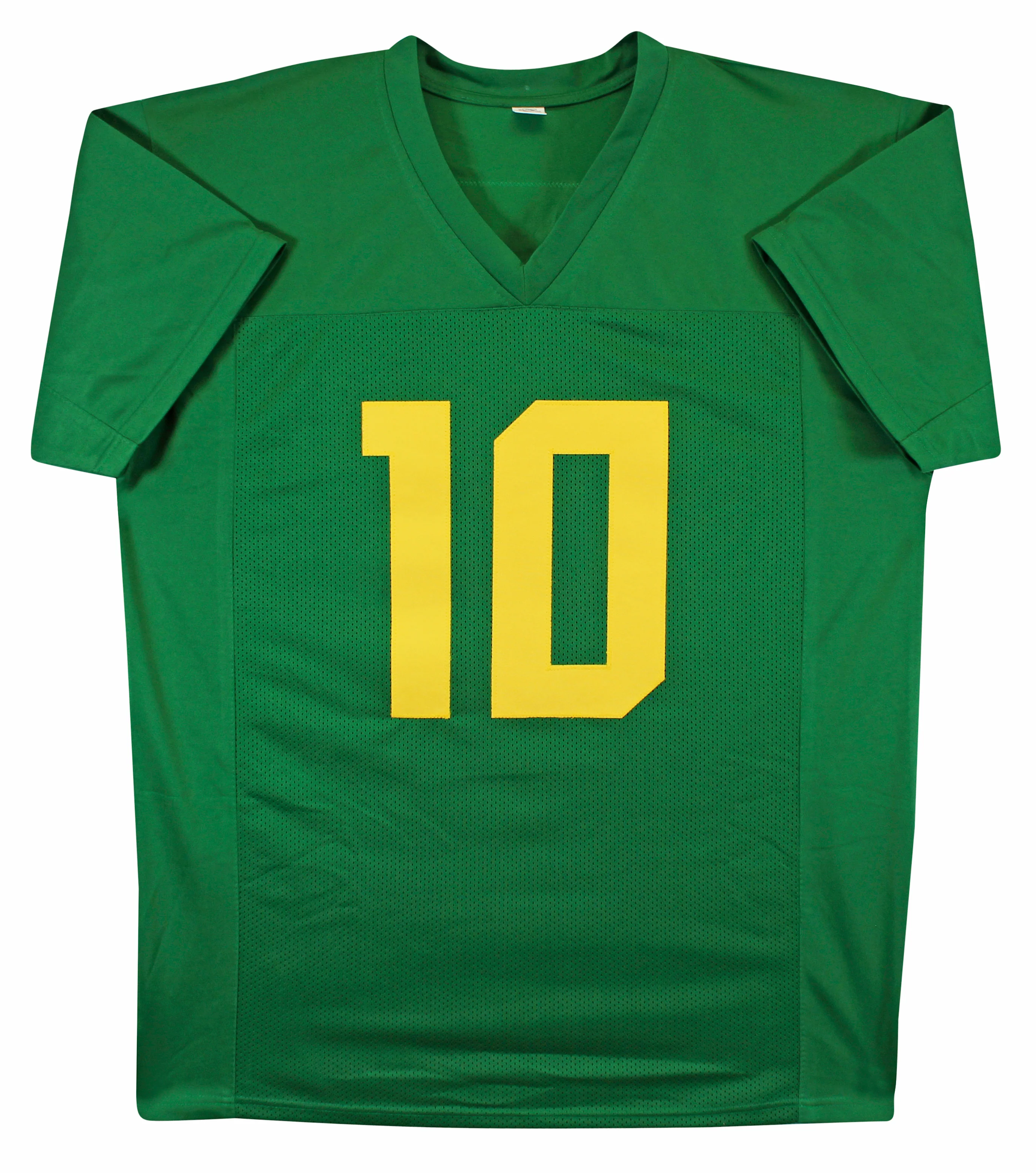 Oregon Bo Nix Authentic Signed Green Pro Style Jersey Autographed BAS Witnessed - Image 4