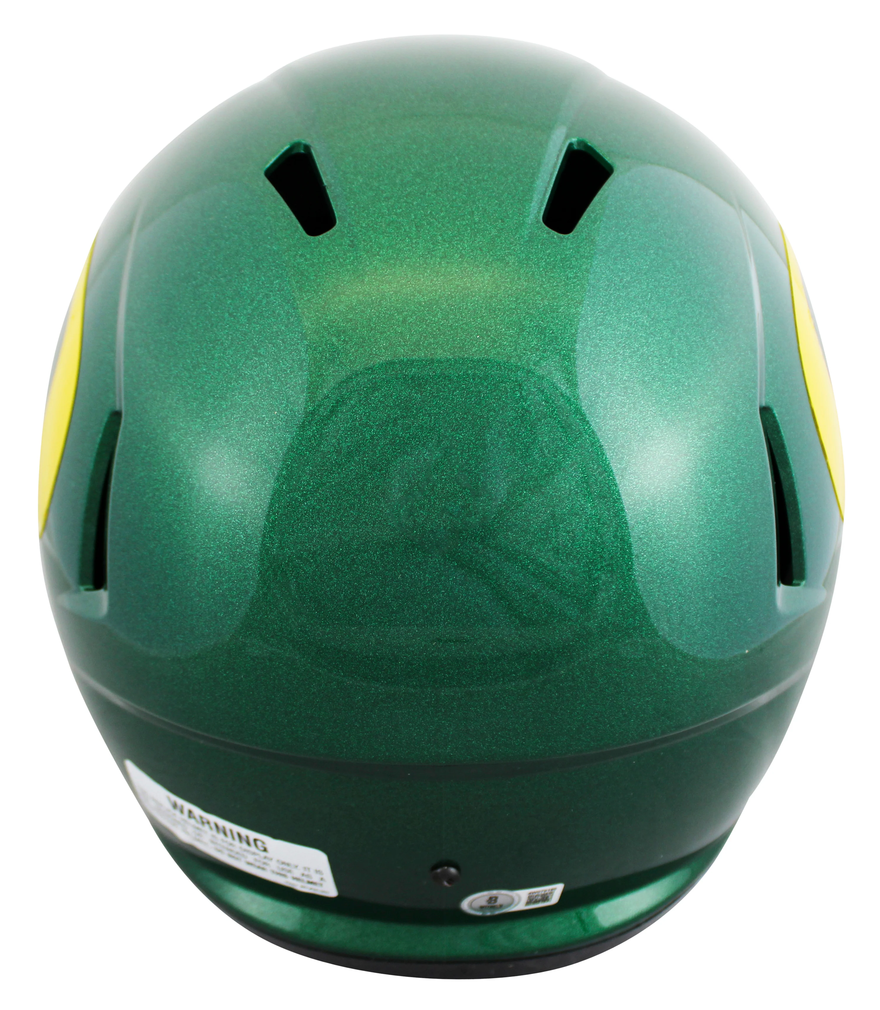 Oregon Bucky Irving Authentic Signed Full Size Speed Rep Helmet BAS Witnessed - Image 3