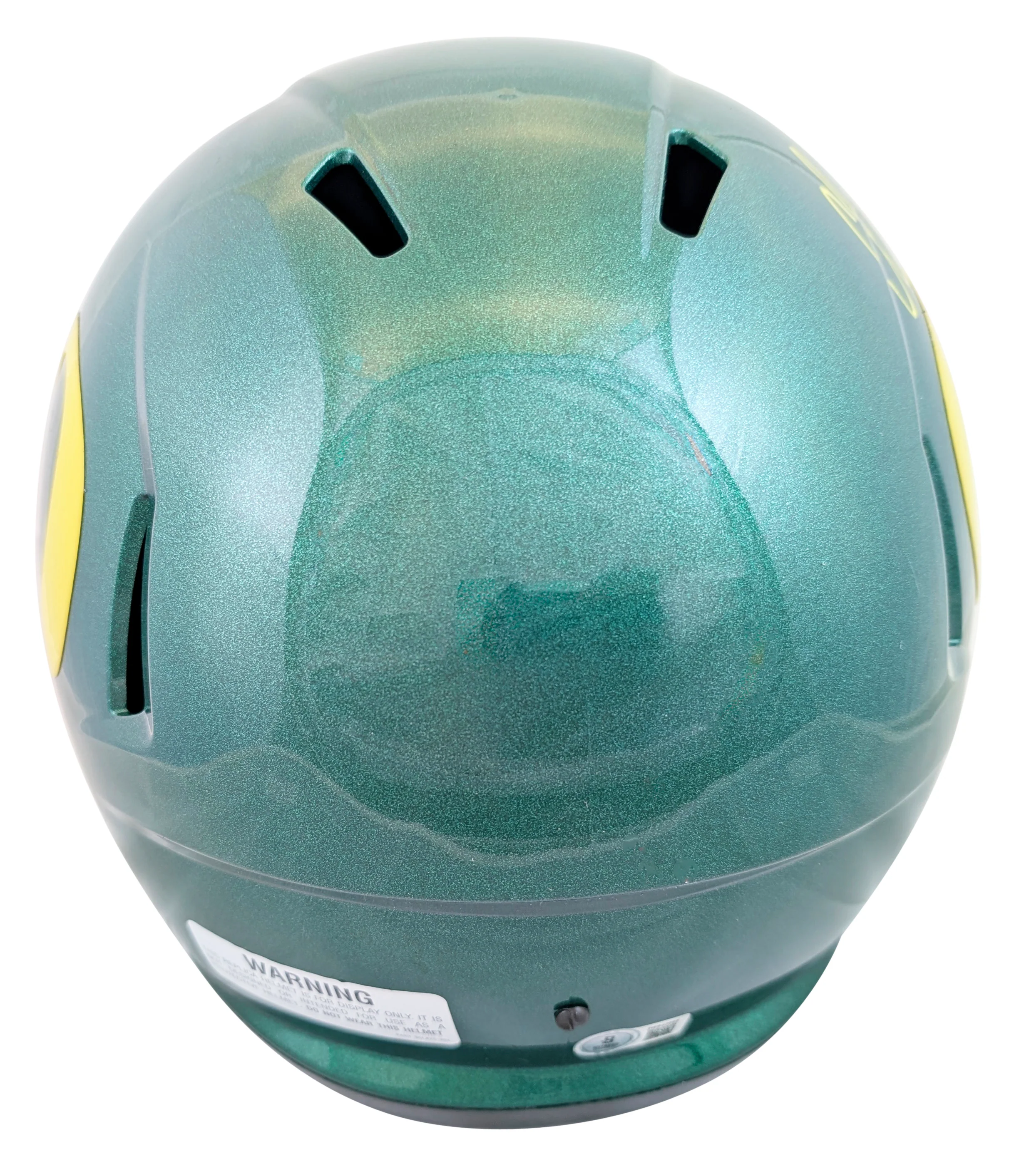 Oregon Christian Gonzalez Signed Full Size Speed Rep Helmet W/ Case BAS Witness - Image 4