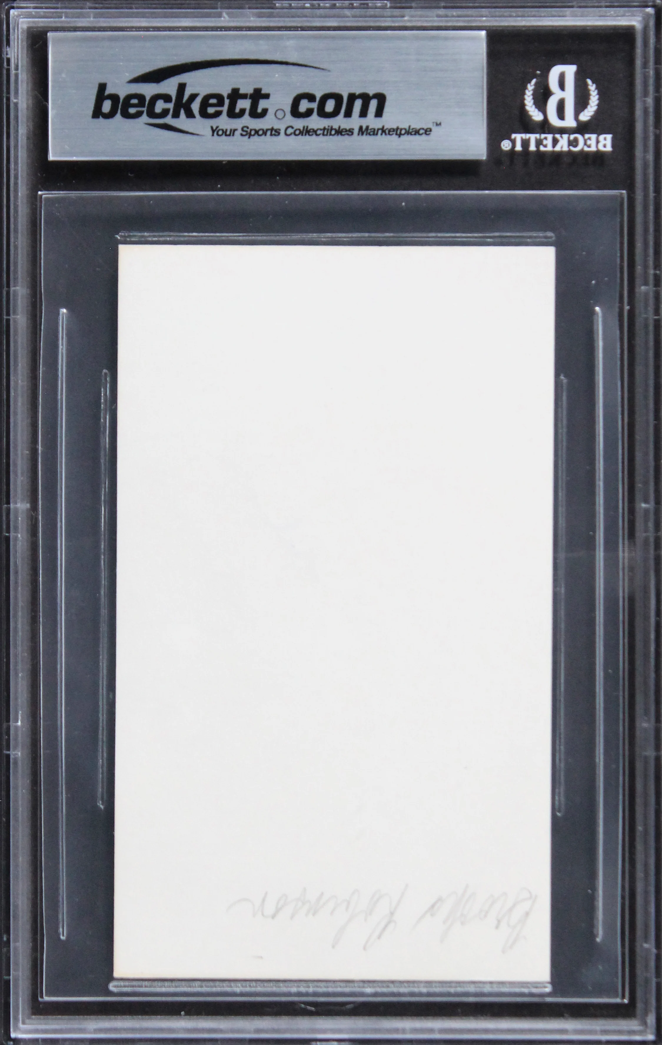 Orioles Brooks Robinson Authentic Signed 3x5 Index Card Autographed BAS Slabbed - Image 3