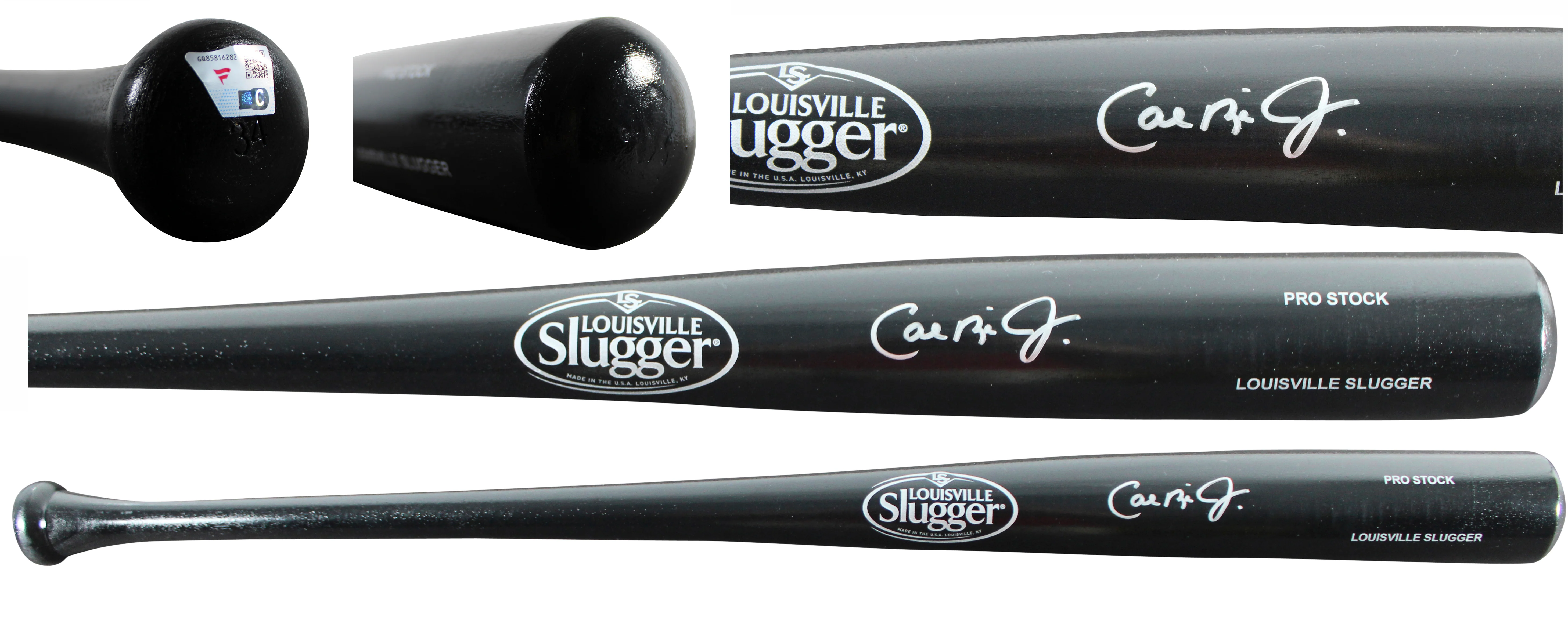 Orioles Cal Ripken Jr. Signed Black Louisville Slugger Baseball Bat Fanatics - Image 2
