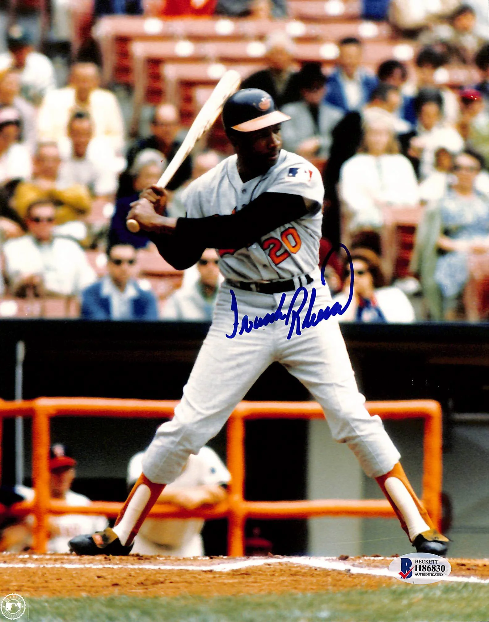 Orioles Frank Robinson Authentic Signed 8x10 Photo Autographed BAS 1 - Image 2