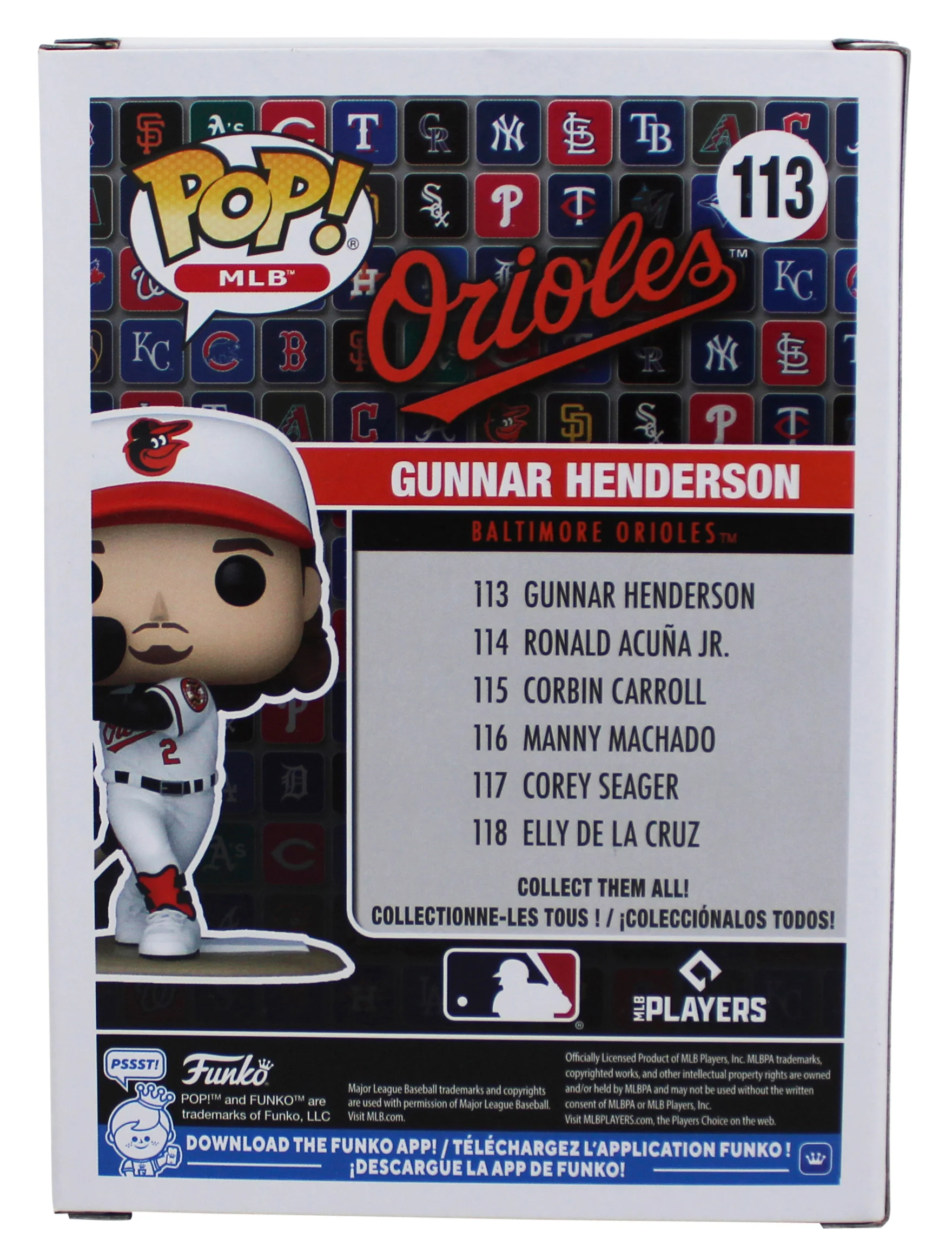 Orioles Gunnar Henderson Signed #113 Funko Pop Vinyl Figure BAS Witnessed - Image 5