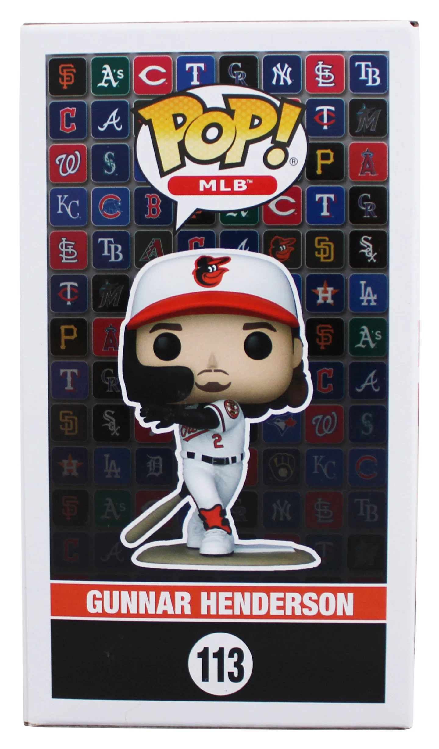 Orioles Gunnar Henderson Signed #113 Funko Pop Vinyl Figure BAS Witnessed - Image 6