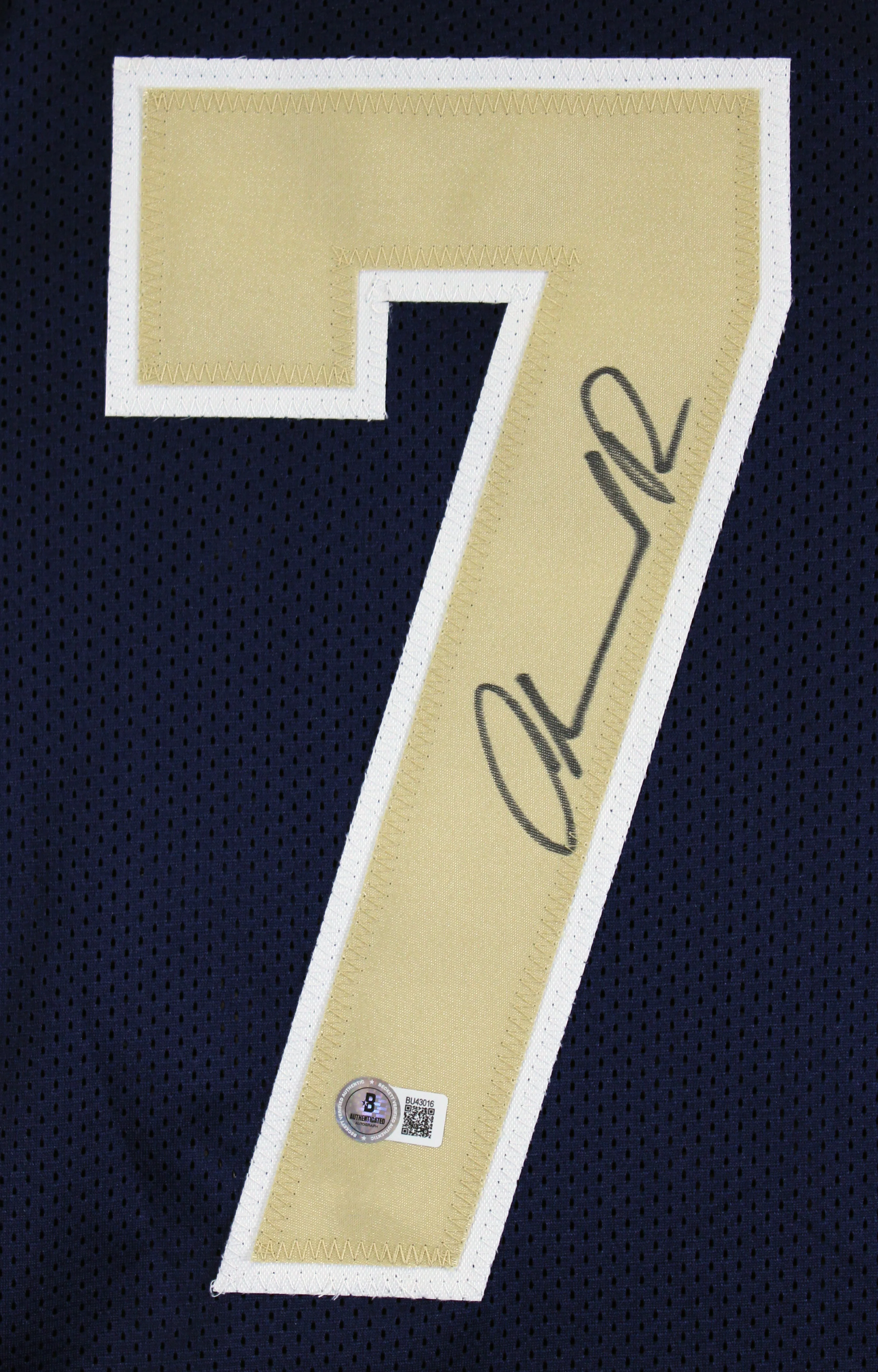 Orlando Pace Authentic Signed Navy Pro Style Jersey Autographed BAS - Image 3