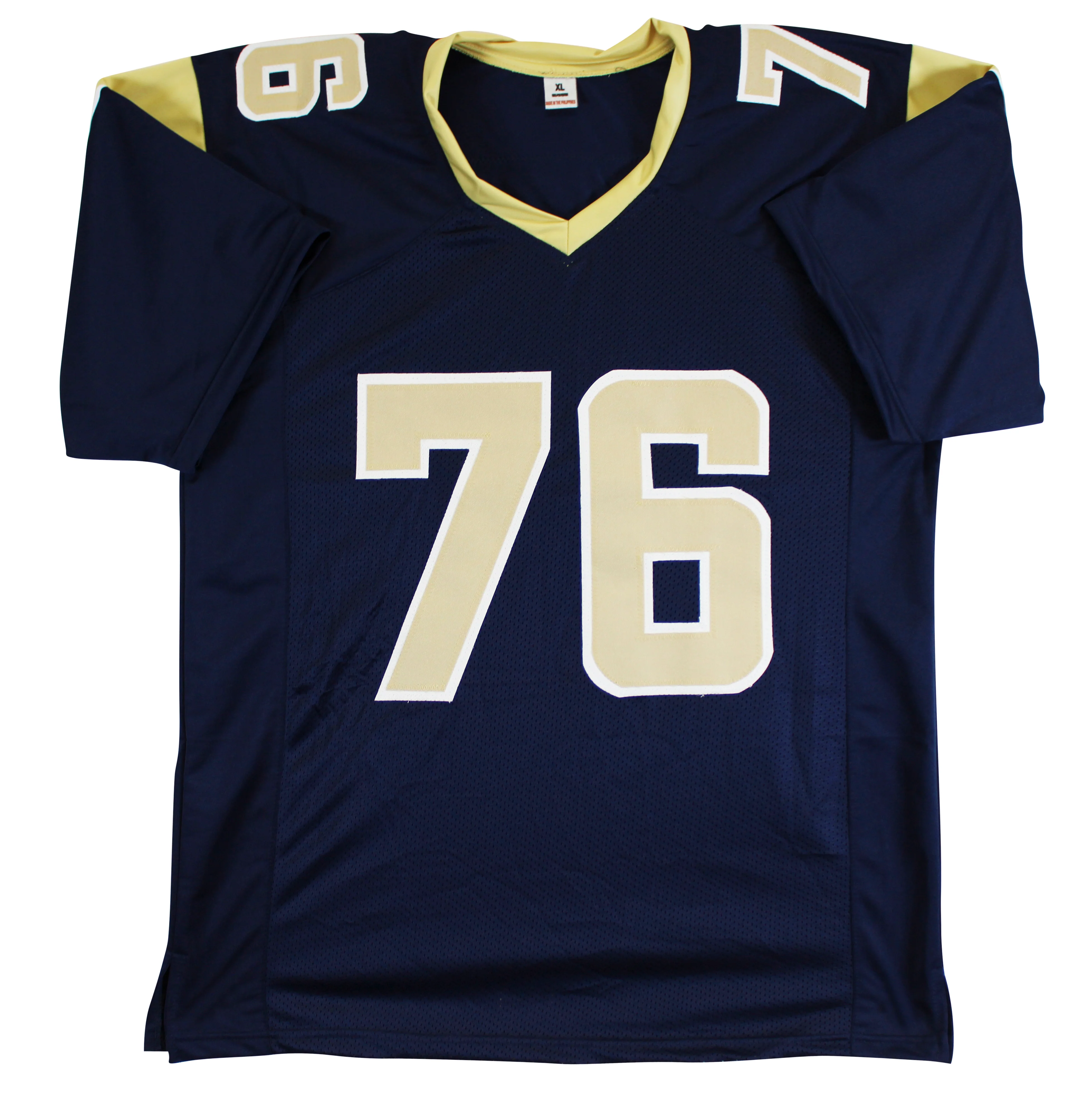 Orlando Pace Authentic Signed Navy Pro Style Jersey Autographed BAS - Image 4