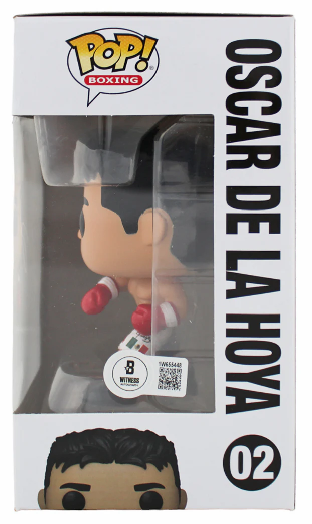 Oscar De La Hoya Authentic Signed Funko Pop Vinyl Figure BAS Witnessed - Image 4