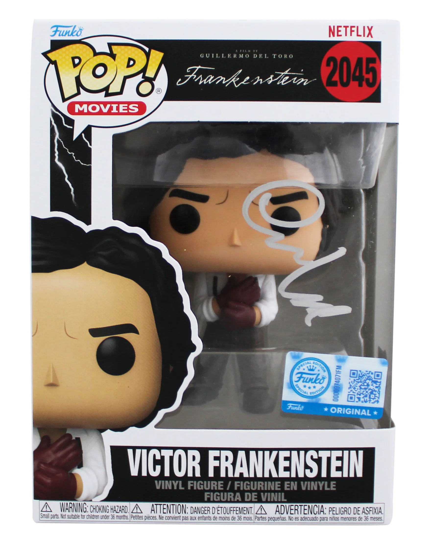 Oscar Isaac Frankenstein Signed Victor #2045 Funko Pop Vinyl Figure BAS #BS75949 - Image 2