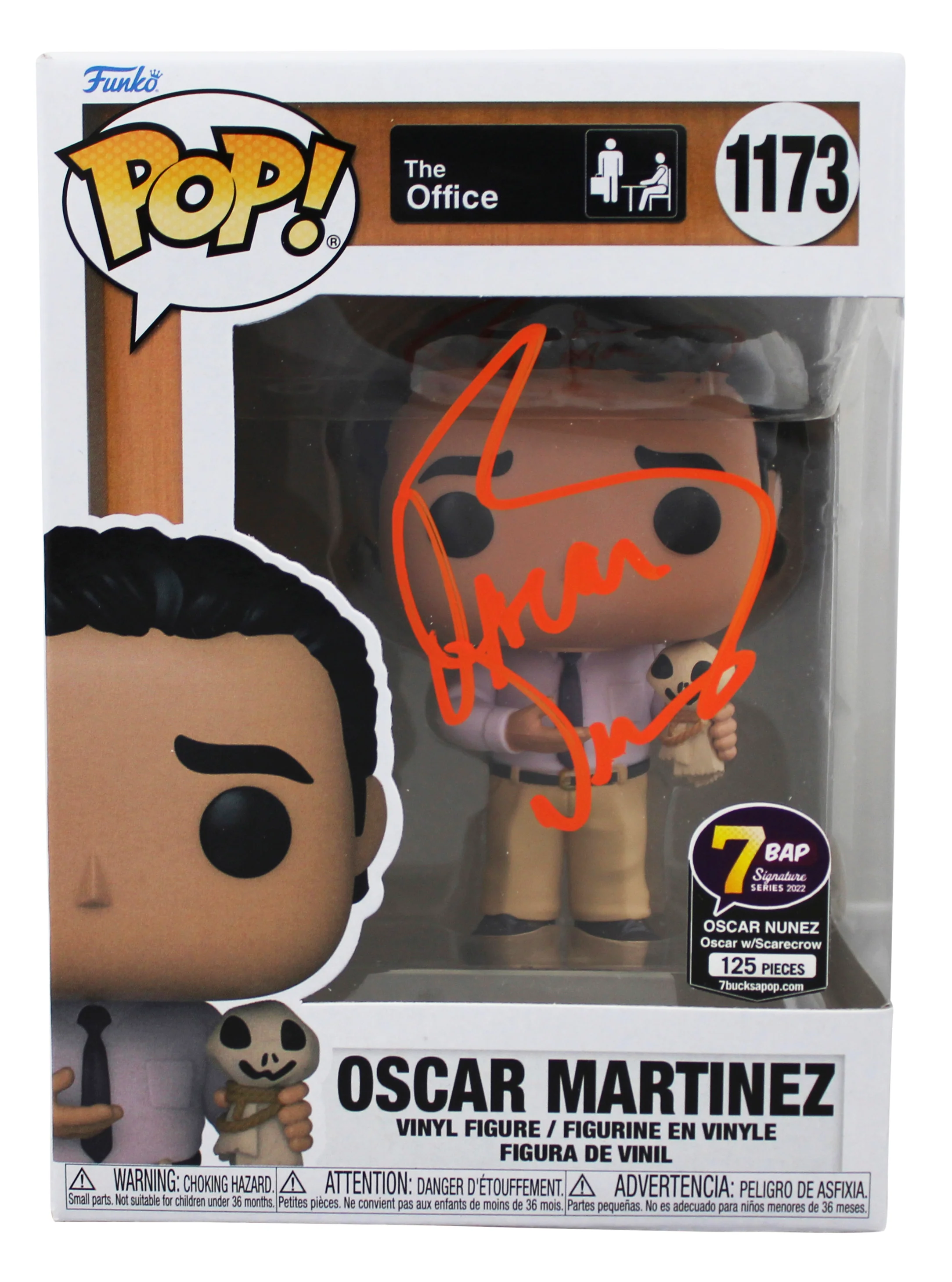 Oscar Nunez The Office Signed Oscar #1173 Funko Pop Vinyl Figure JSA #WA178185 - Image 2