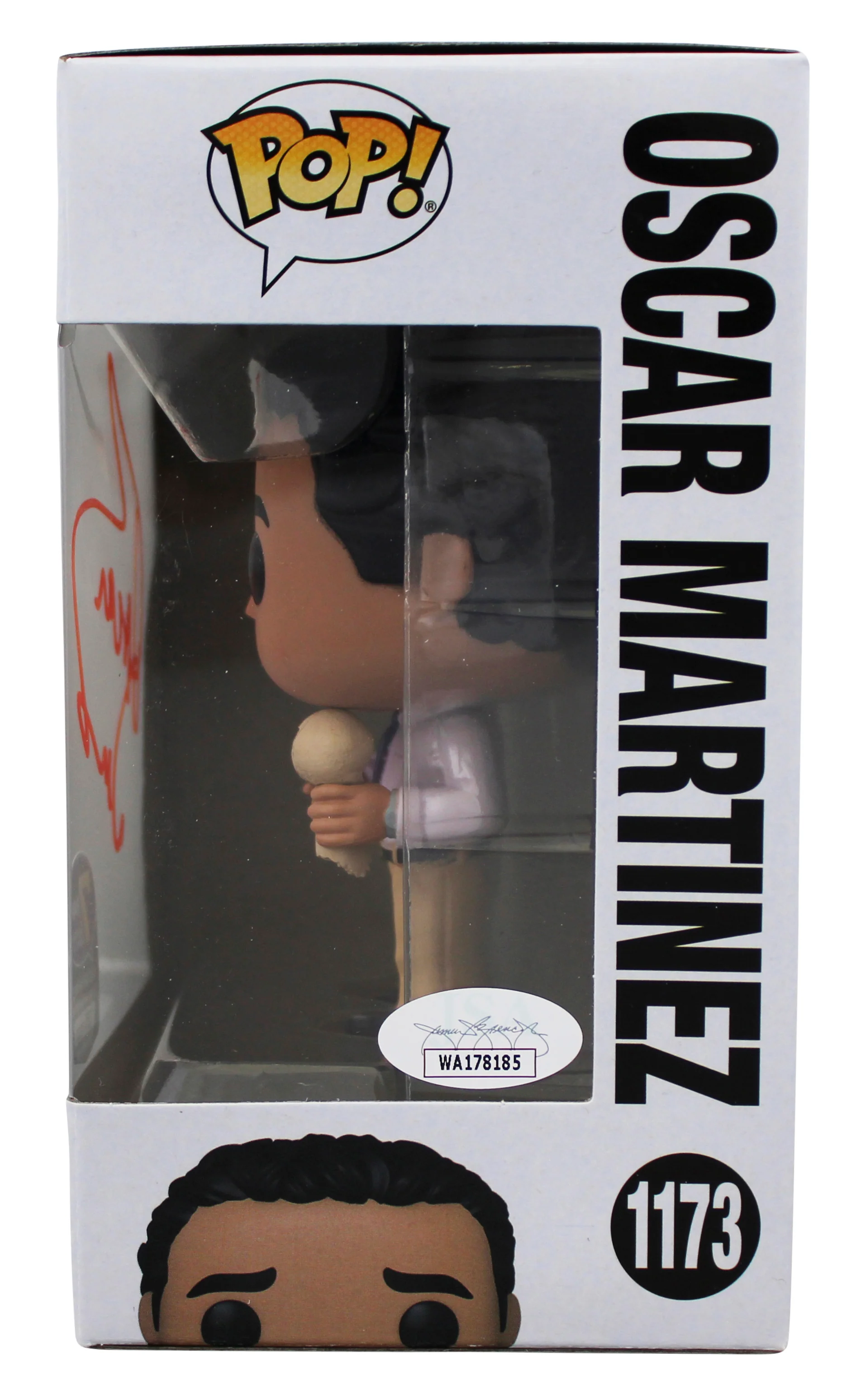 Oscar Nunez The Office Signed Oscar #1173 Funko Pop Vinyl Figure JSA #WA178185 - Image 4