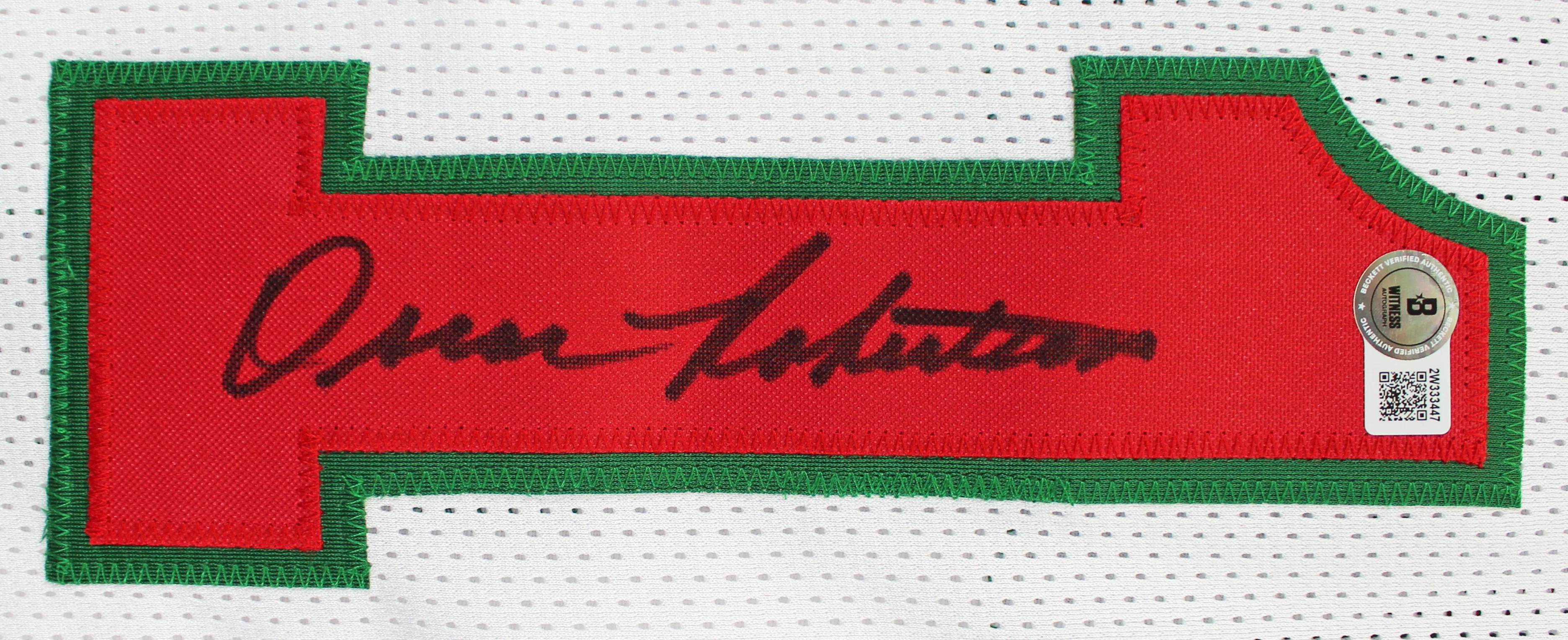 Oscar Robertson Authentic Signed White Pro Style Jersey BAS Witnessed - Image 3