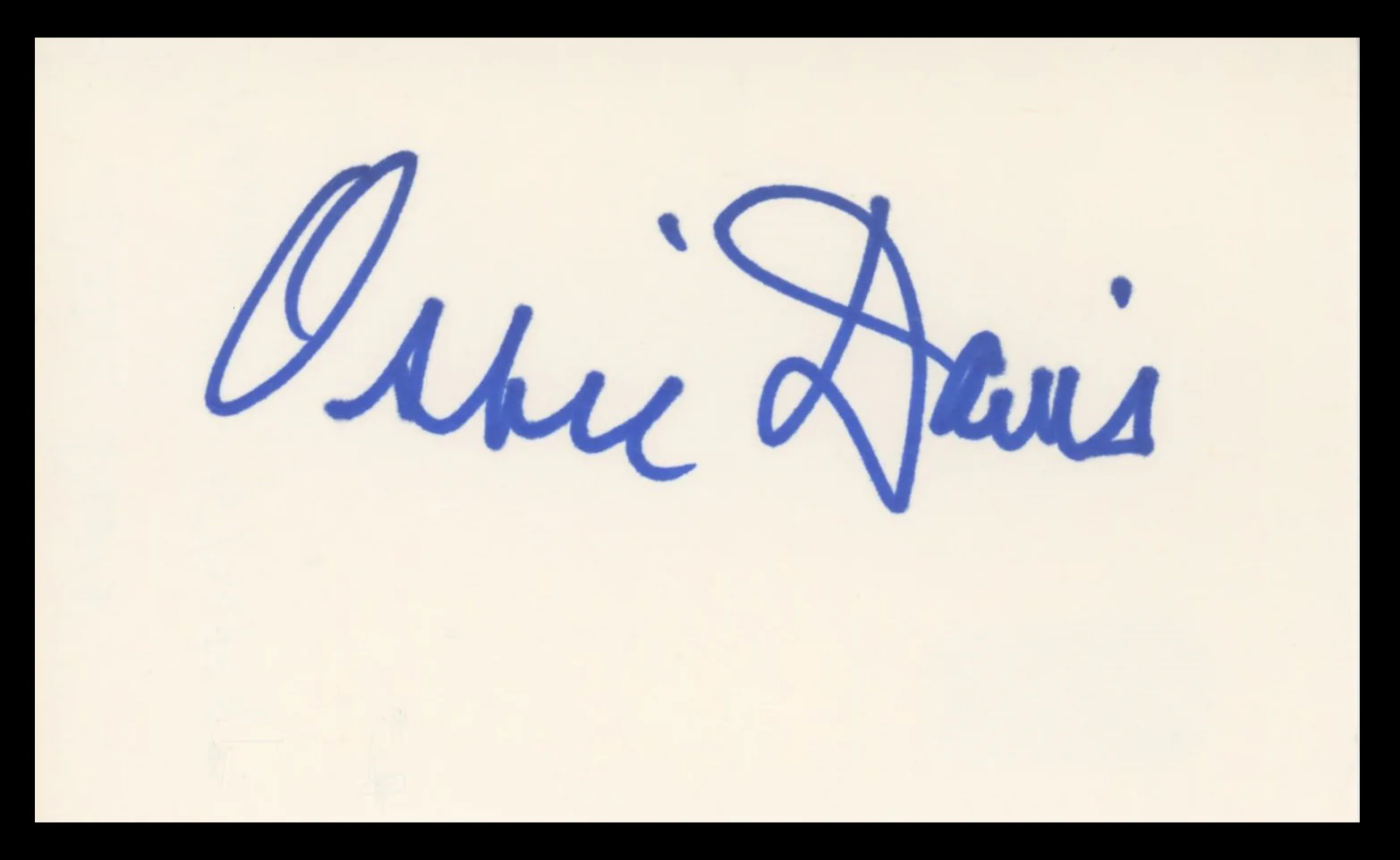 Ossie Davis Do the Right Thing Authentic Signed 3x5 Index Card BAS #BV59128