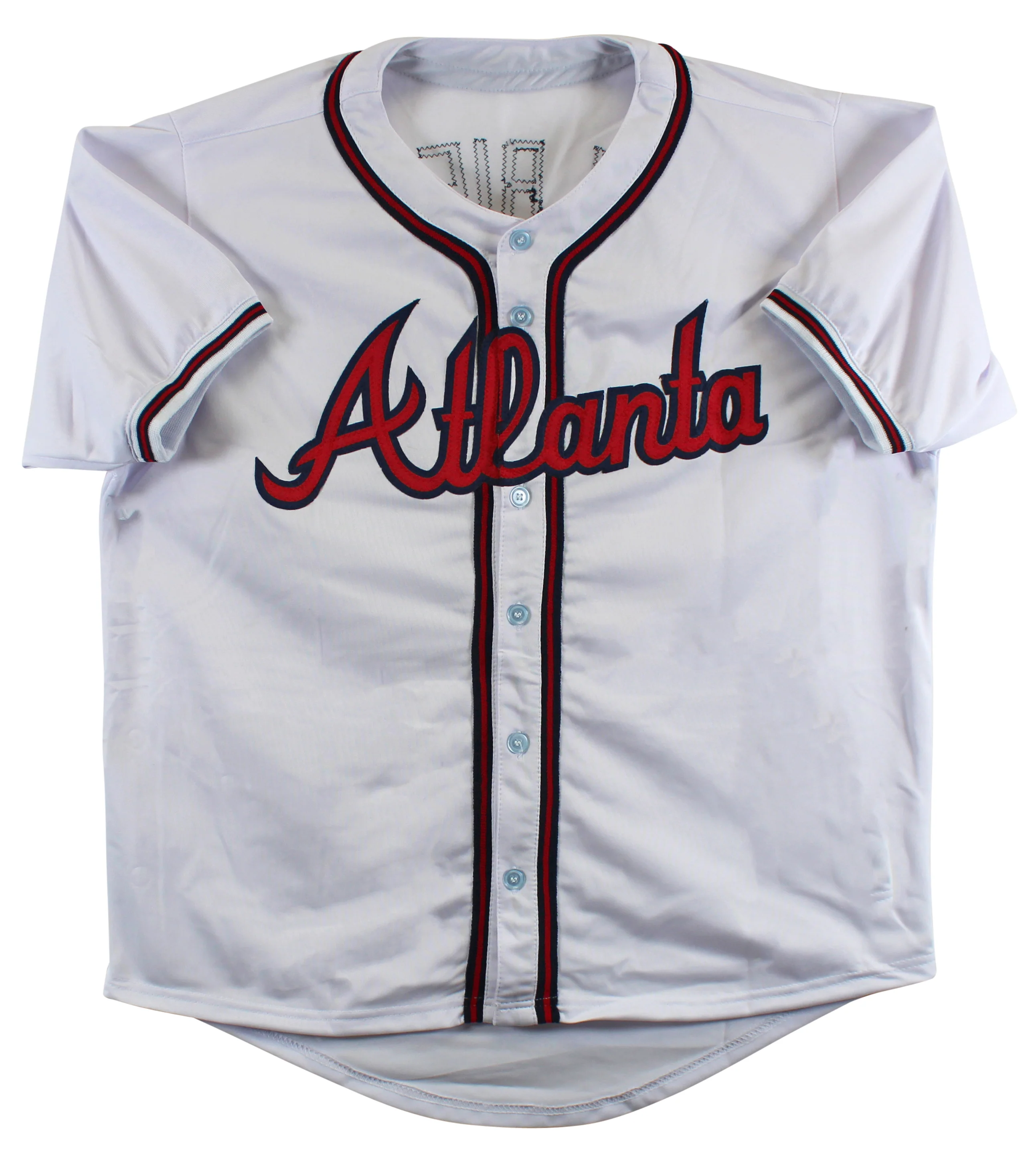Ozzie Albies Authentic Signed White Pro Style Jersey Autographed JSA - Image 4