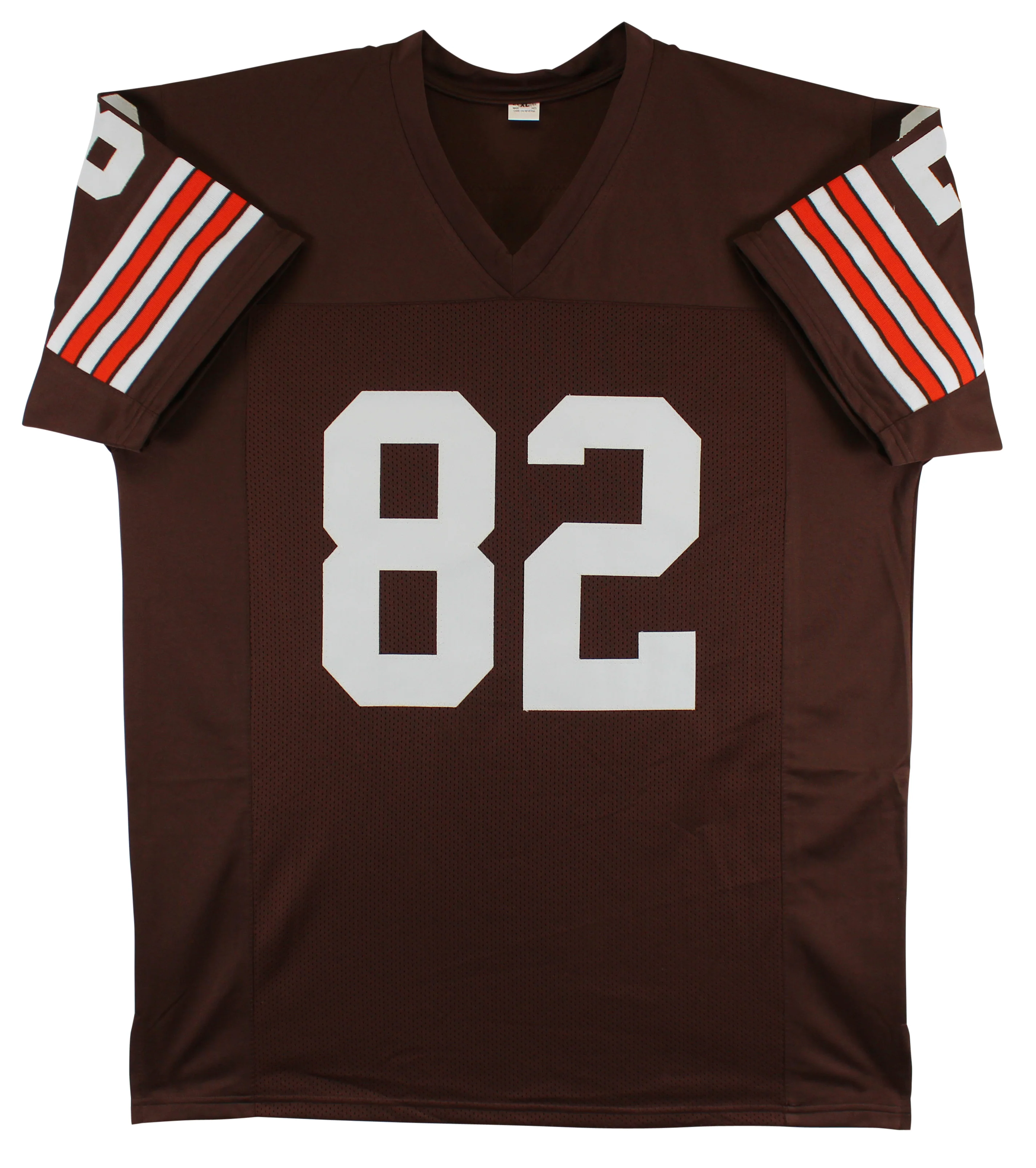 Ozzie Newsome "HOF 99" Authentic Signed Brown Pro Style Jersey BAS Witnessed - Image 4